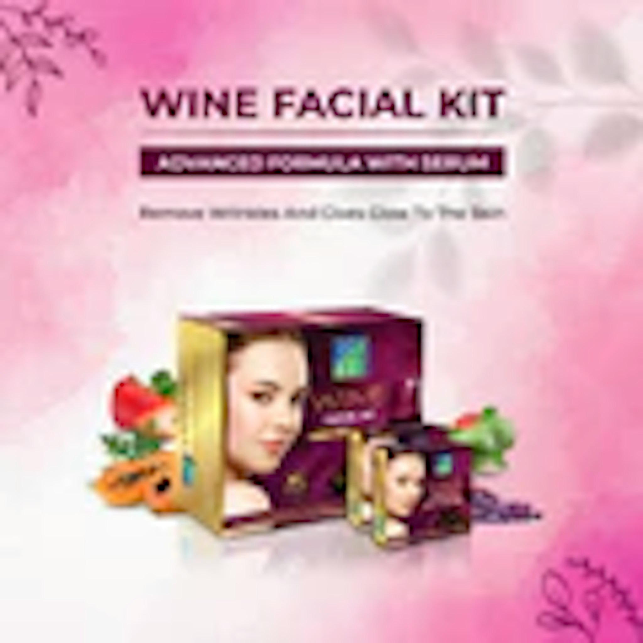 Wine Facial Kit | 6 Steps 1 Pouch set