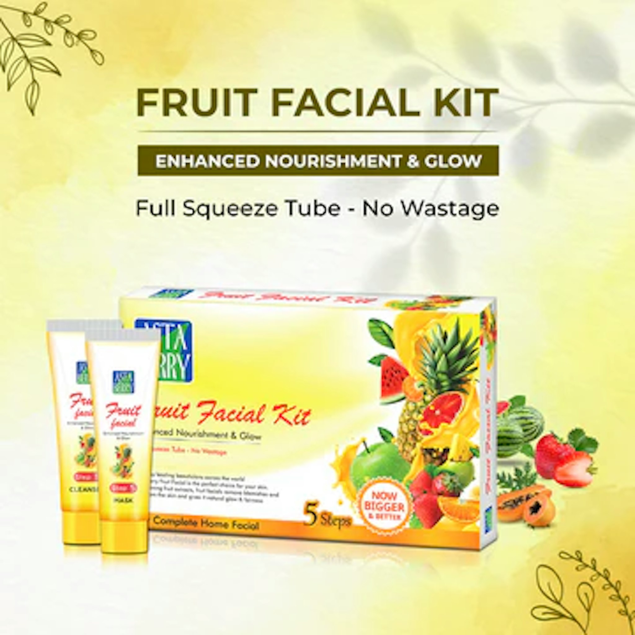 Fruit  Facial Kit| Enhanced Nourishment & Glow  100 gm