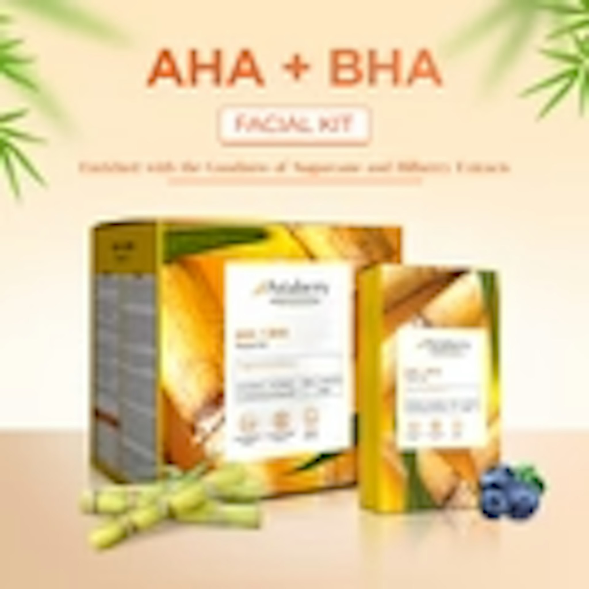 Professional AHA + BHA Facial Kit | 6 Steps 12 Facial Kit Set