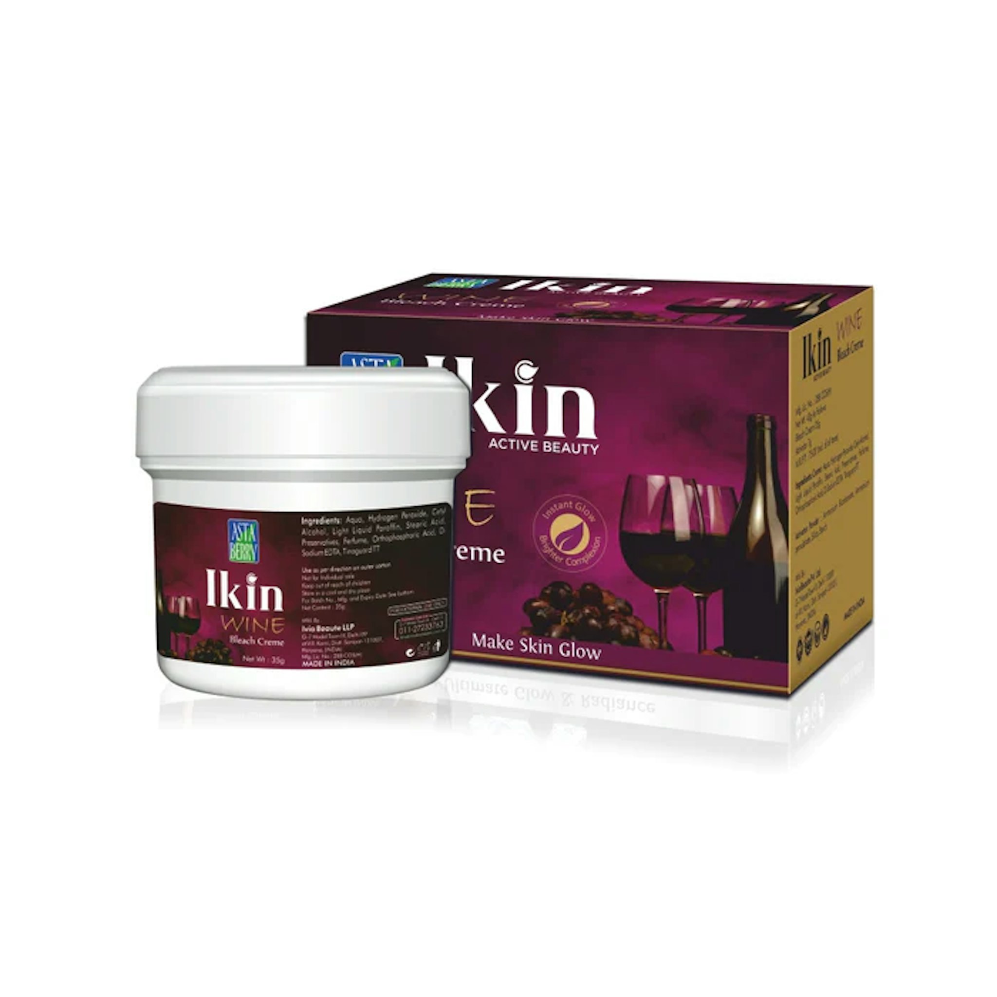 Ikin Wine Bleach For Extra Glow | 42gm