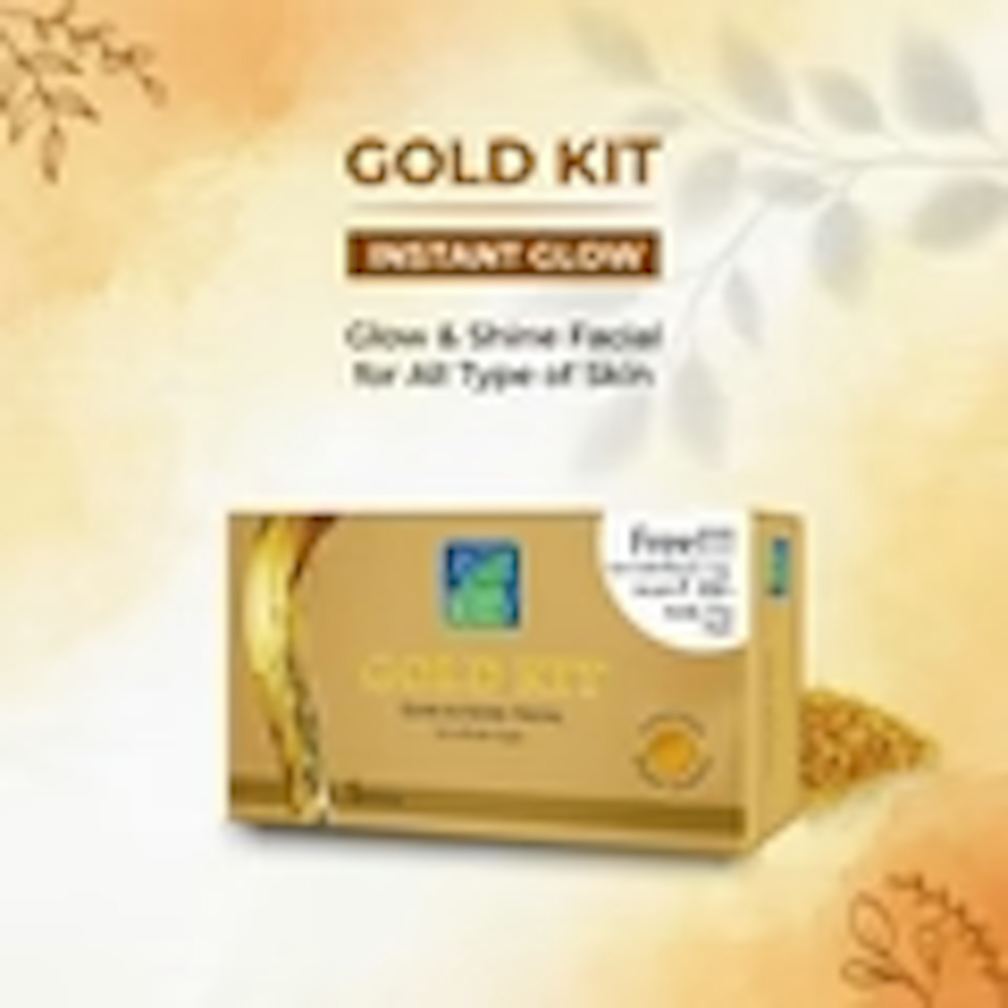 Gold Nano Facial Kit With Free Bleach | For Enhanced Nourishment & Glow  50 gm