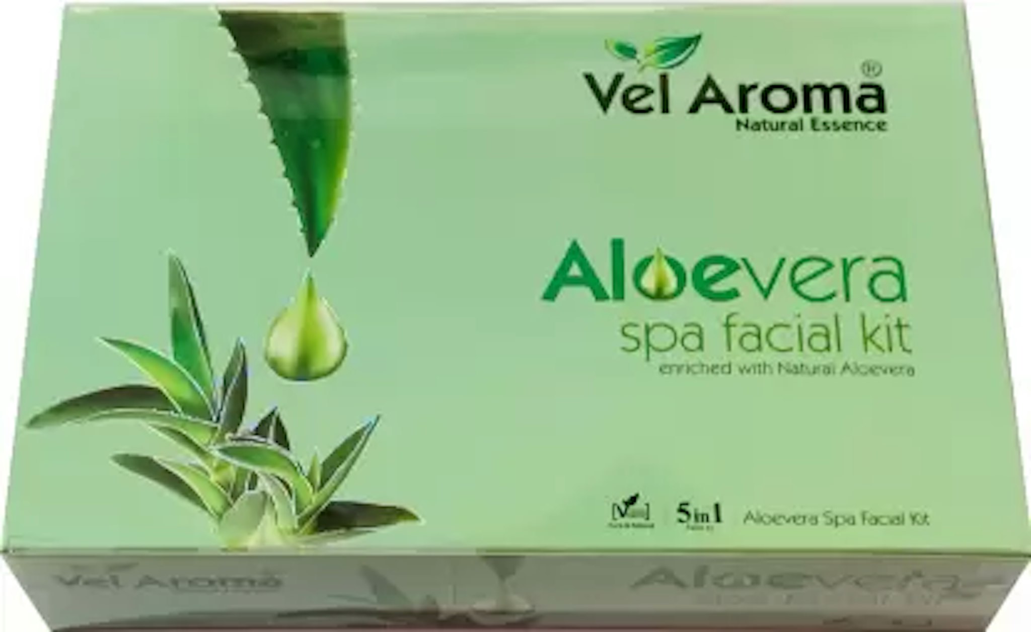 Vel Aroma Aloevera Spa Facial Kit Budget Kit (5 IN 1 ) 750 GM 