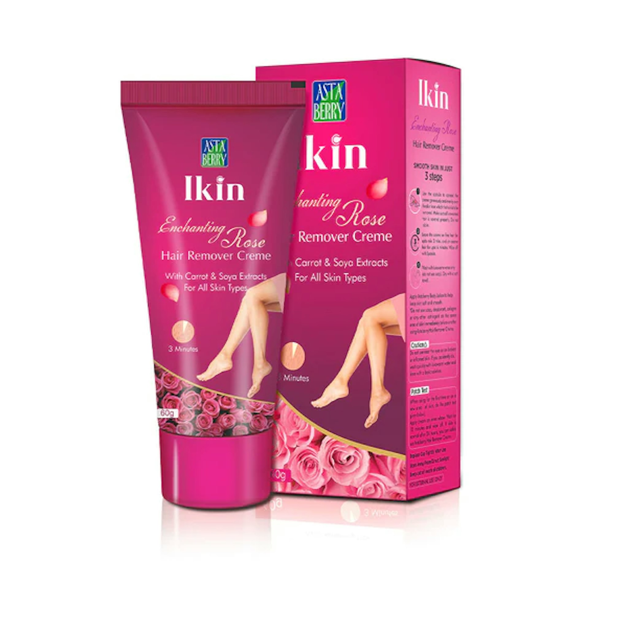 Ikin Rose Hair Remover Creme | Comforting Properties  60 GM 