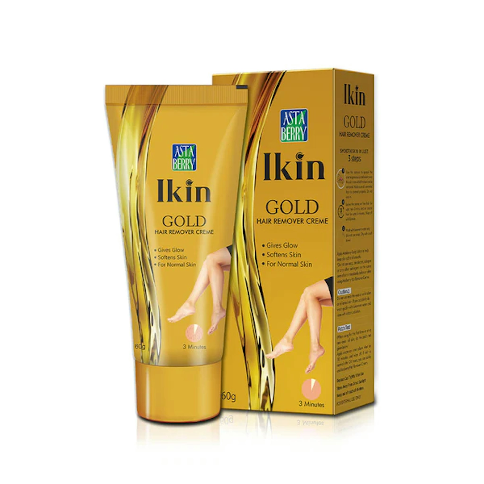 Gold Hair Remover Creme For Glowing Soft Skin  60 GM 