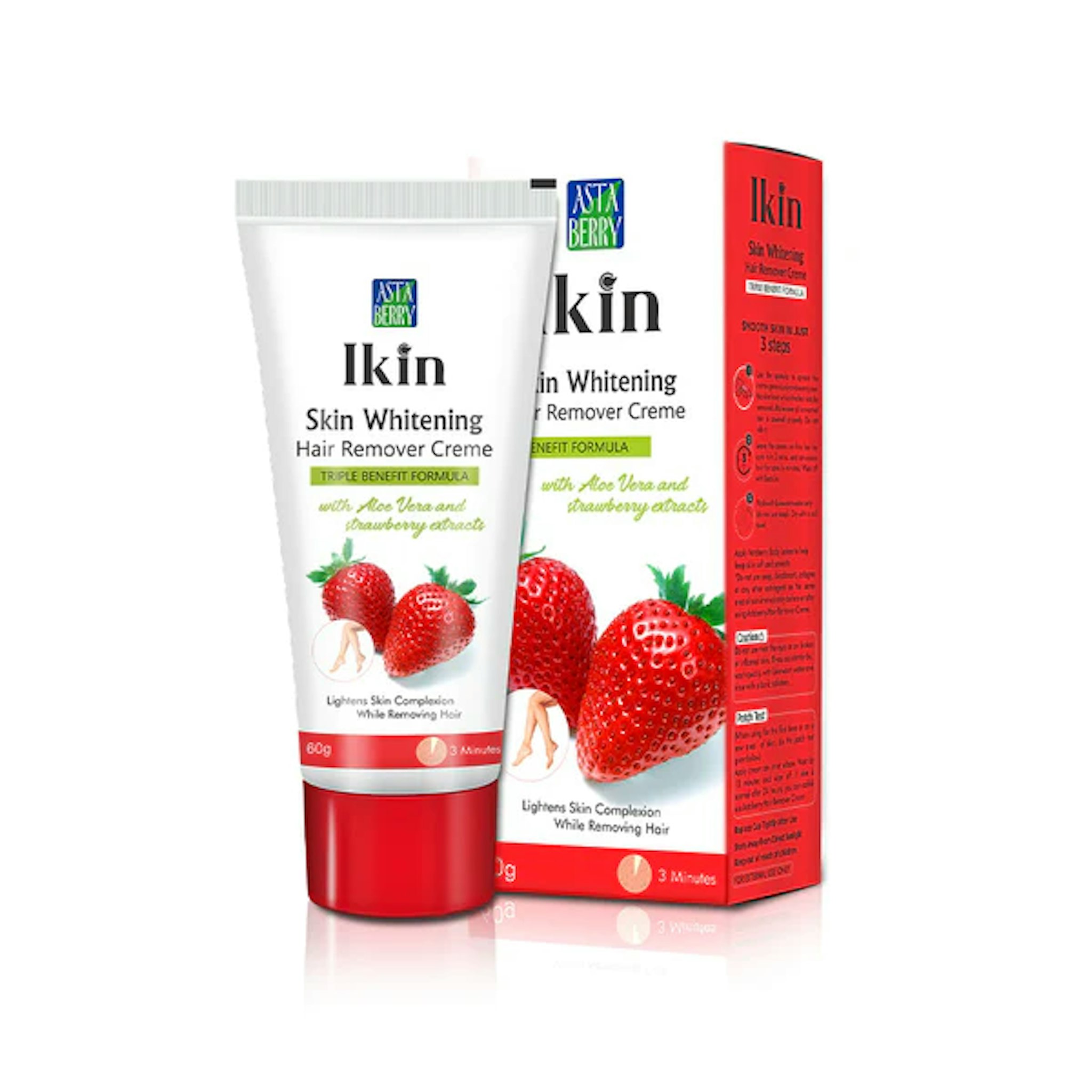 Ikin Skin Whitening Hair Remover Creme | STBERRY 60 GM 