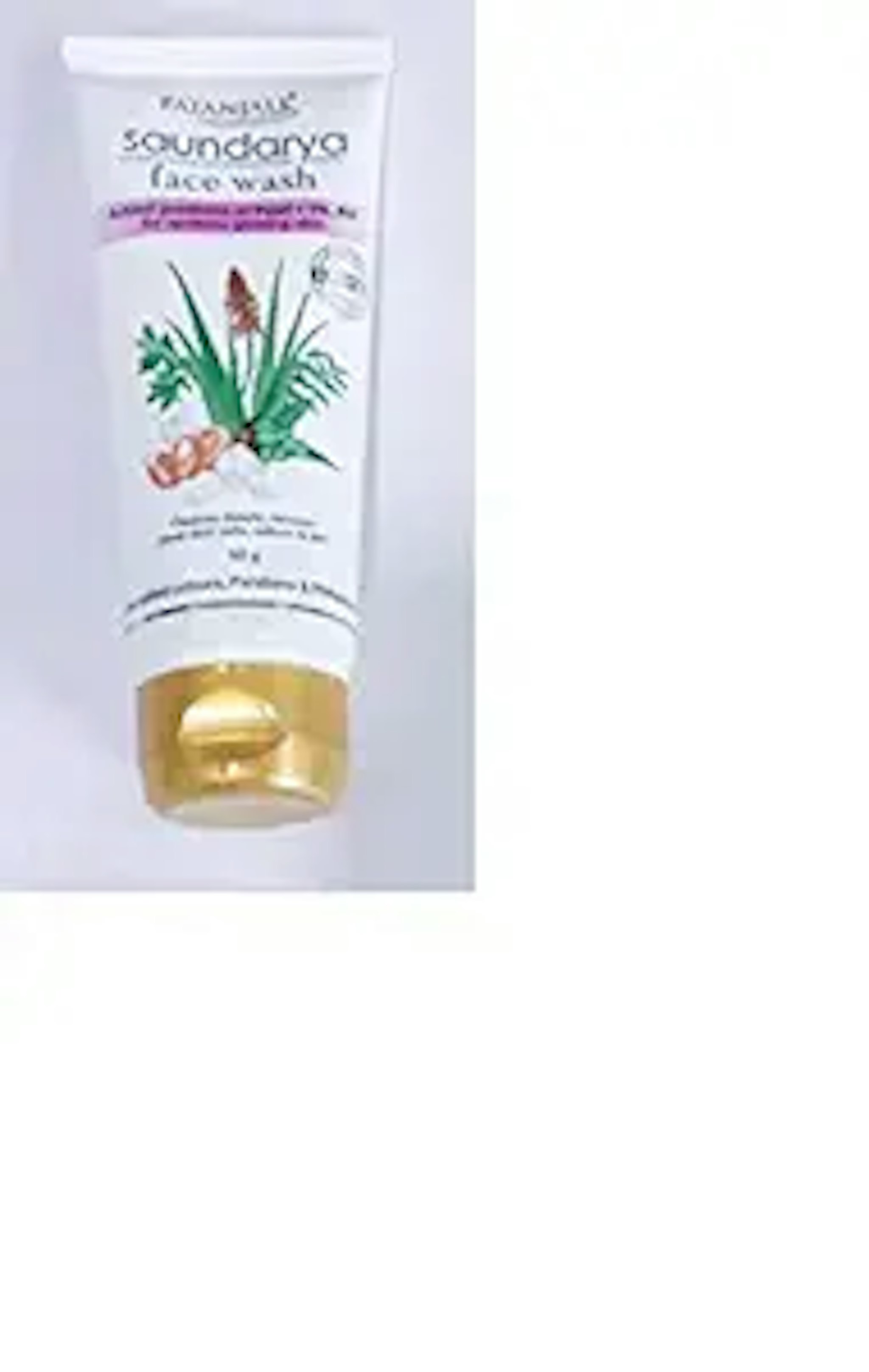 Patanjali Saundarya Face Wash 100 Gm Tube for Nourishing 60 GM