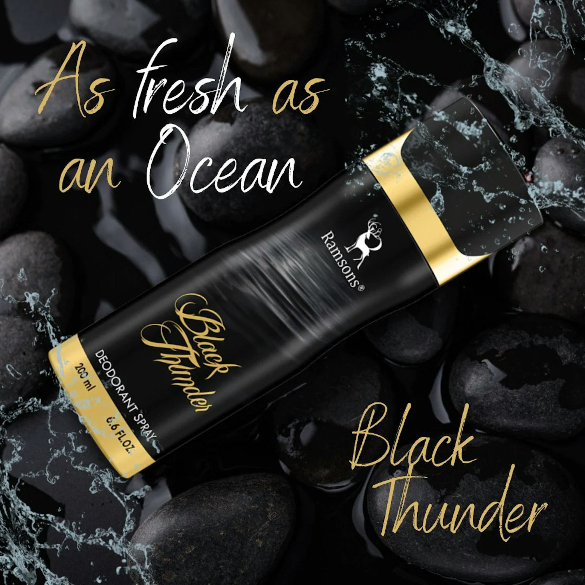  RAMSONS Black Thunder Deodorant Spray 200 ML