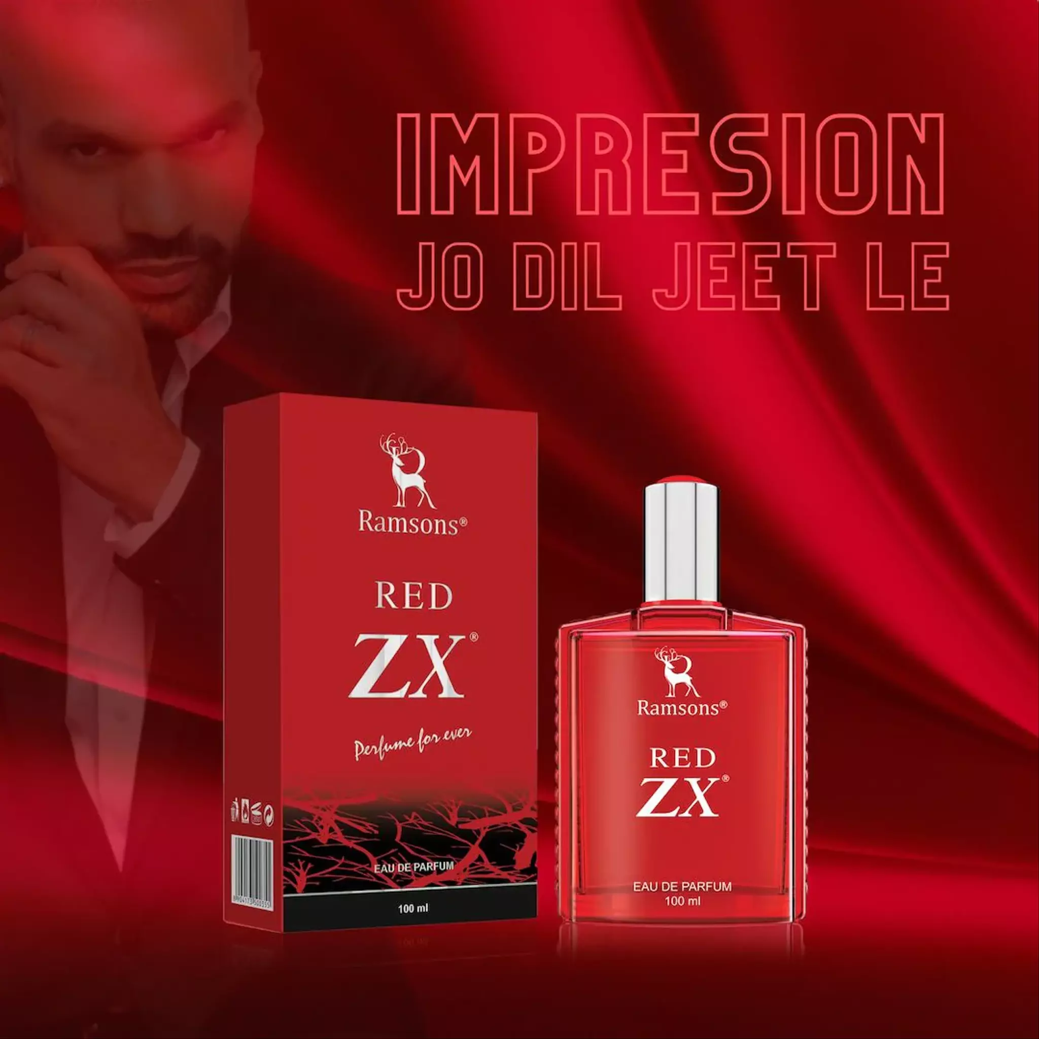 RAMSONS Red Zx - Eau De Parfum 100 ML 