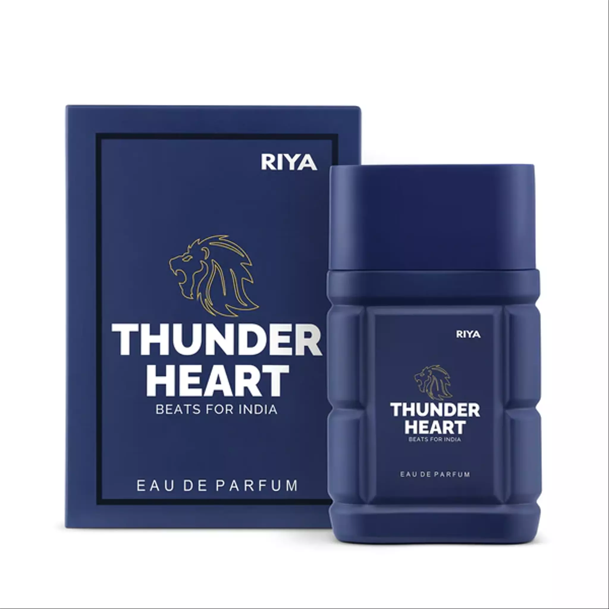 RIYA THUNDERHEART - BEATS FOR INDIA(Blue), Perfume for Men & Women (100 ml), Unisex Eau De Parfum with Long Lasting Fragrance, Bergamot Aquatic Notes