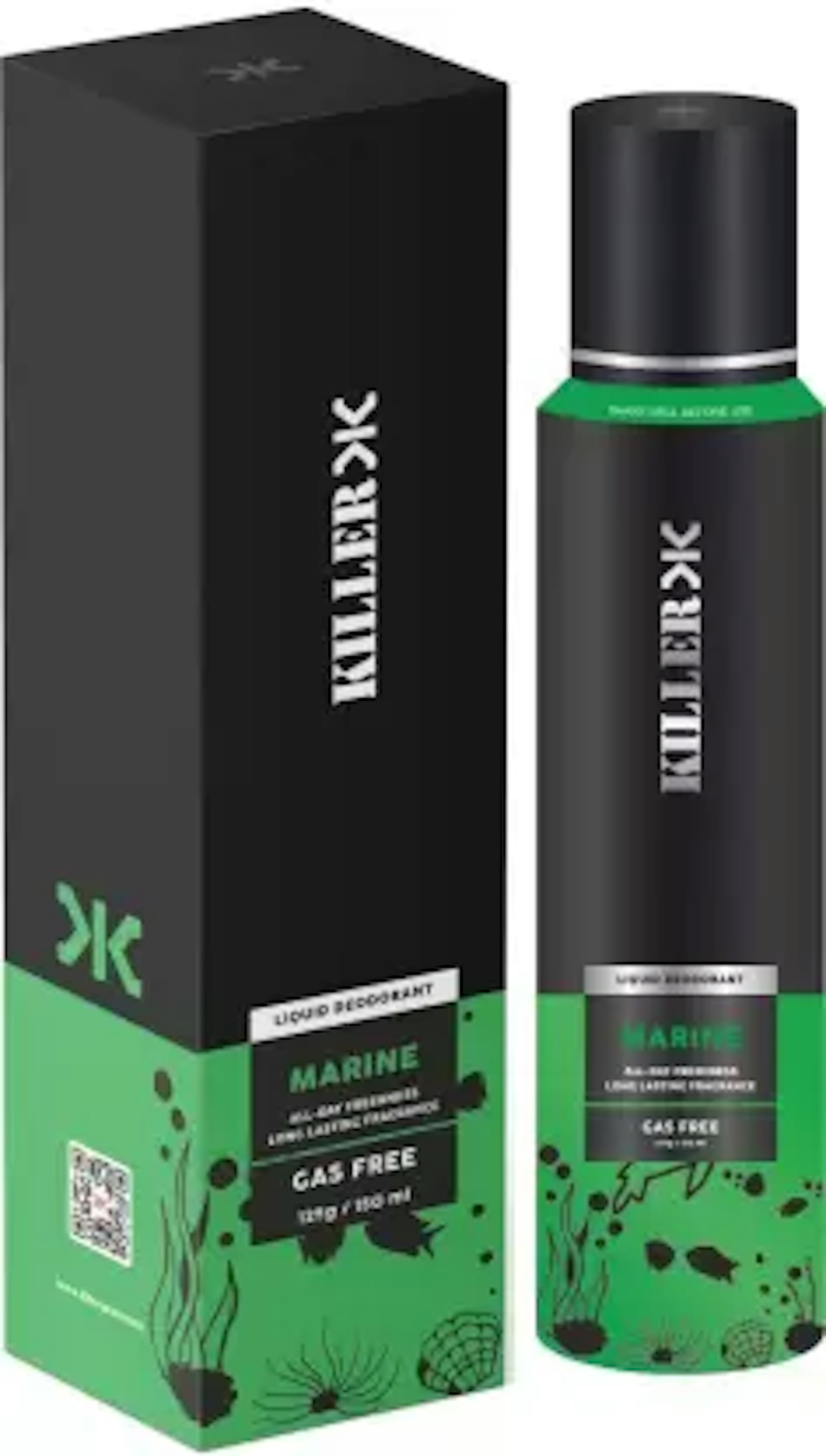 KILLER Marine No Gas Deodorant Spray - For Men  (150 ml)