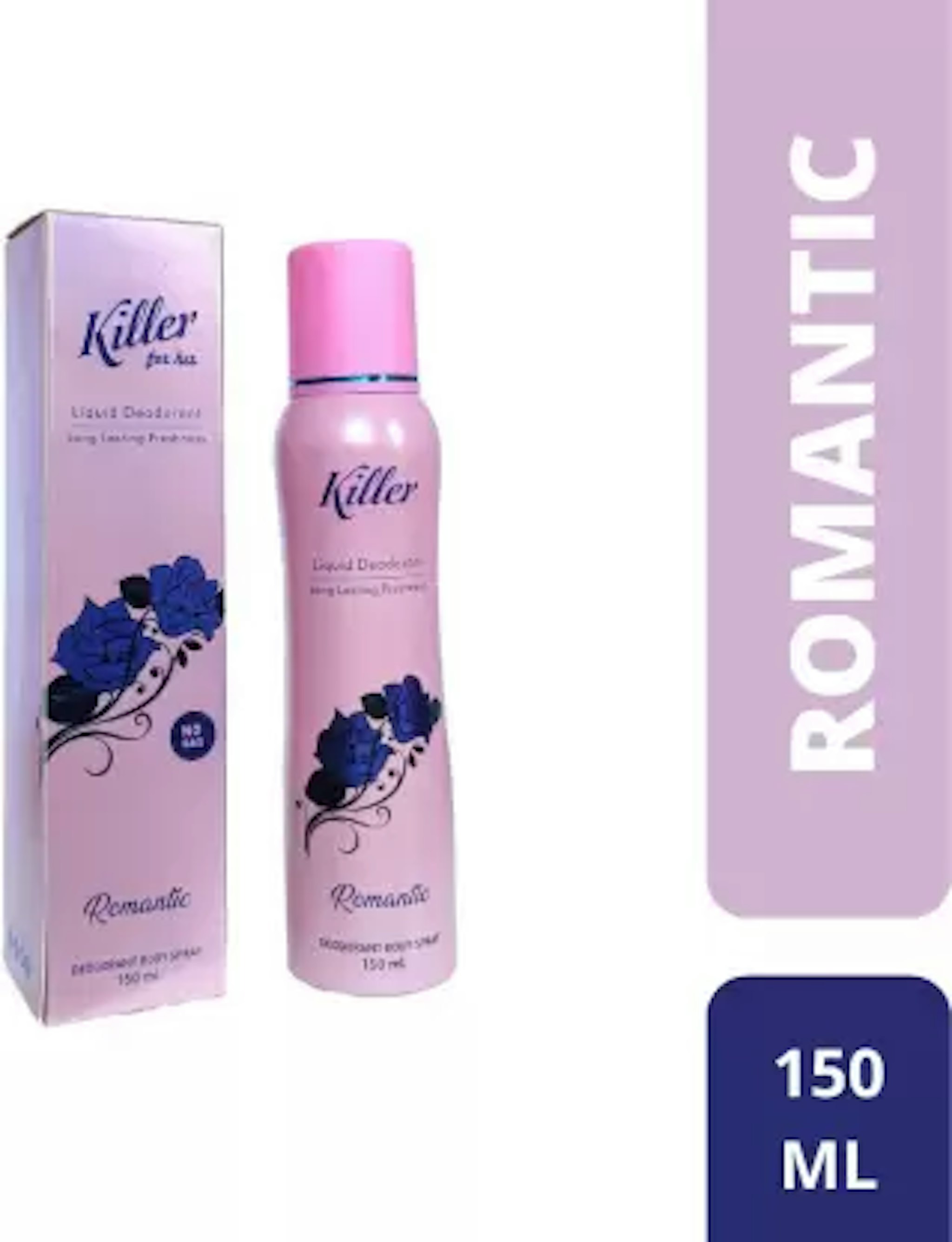 KILLER Romantic Liquid Deodorant Body Spray for Women 150ML Deodorant Spray - For Women  (150 ml)