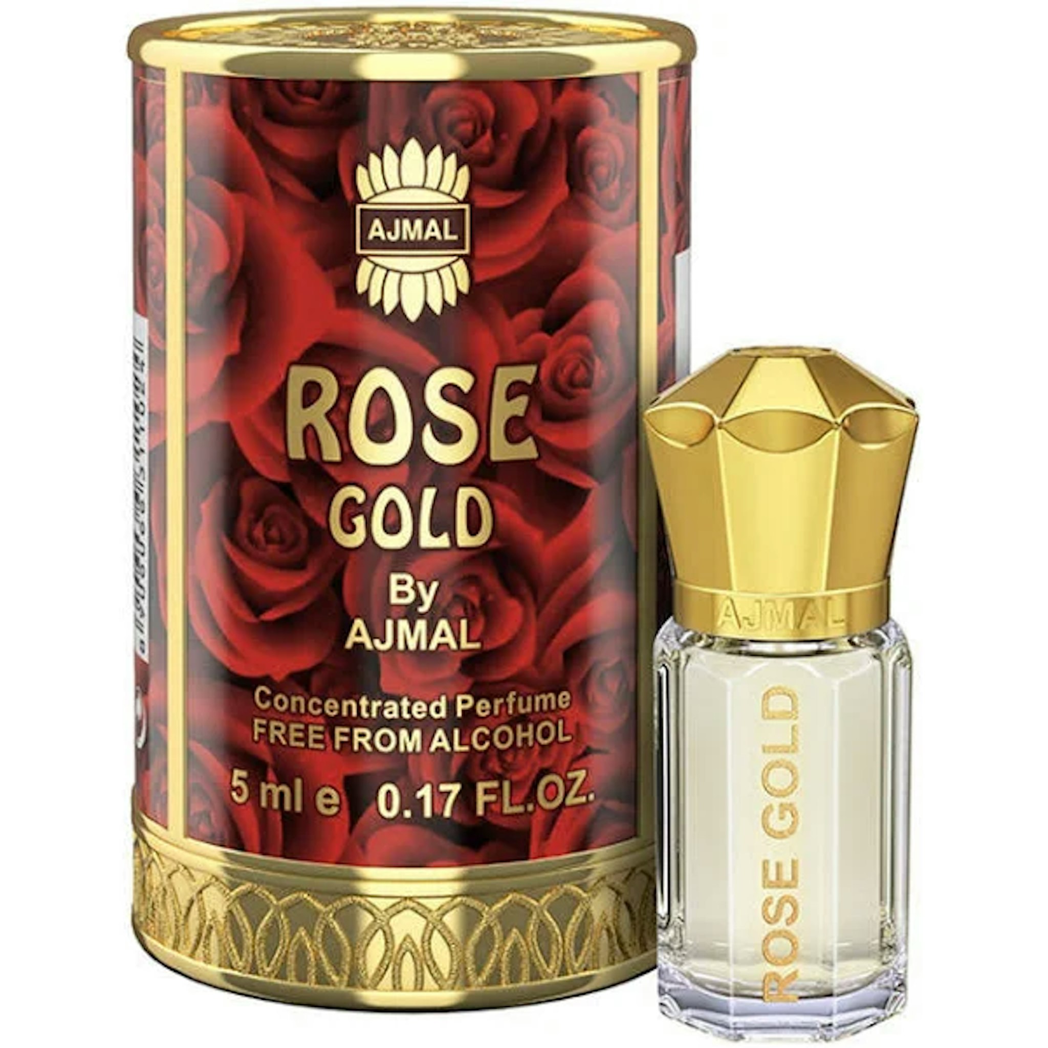 Ajmal India Rose Gold Attar Concentrated Perfume (5ml)