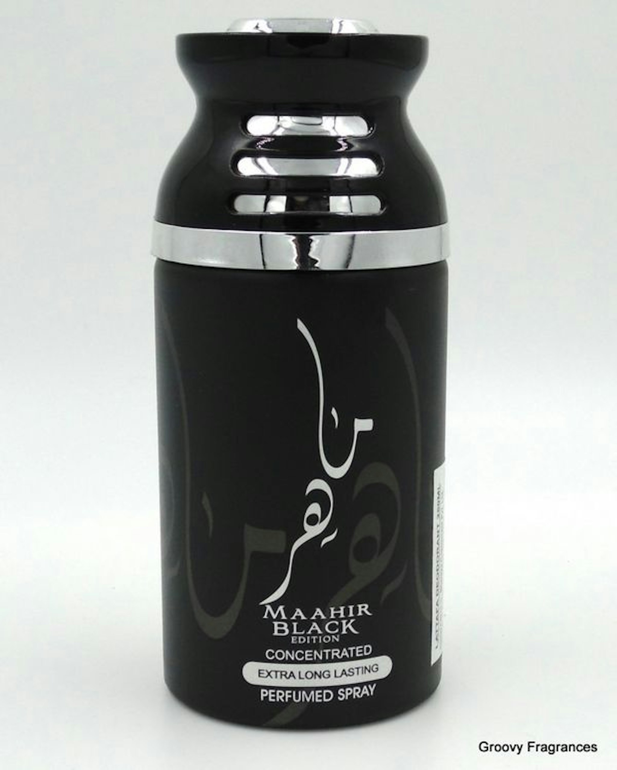 Lattafa MAAHIR Black Long Lasting Perfumed Spray | Alcohol Free 250 ML 