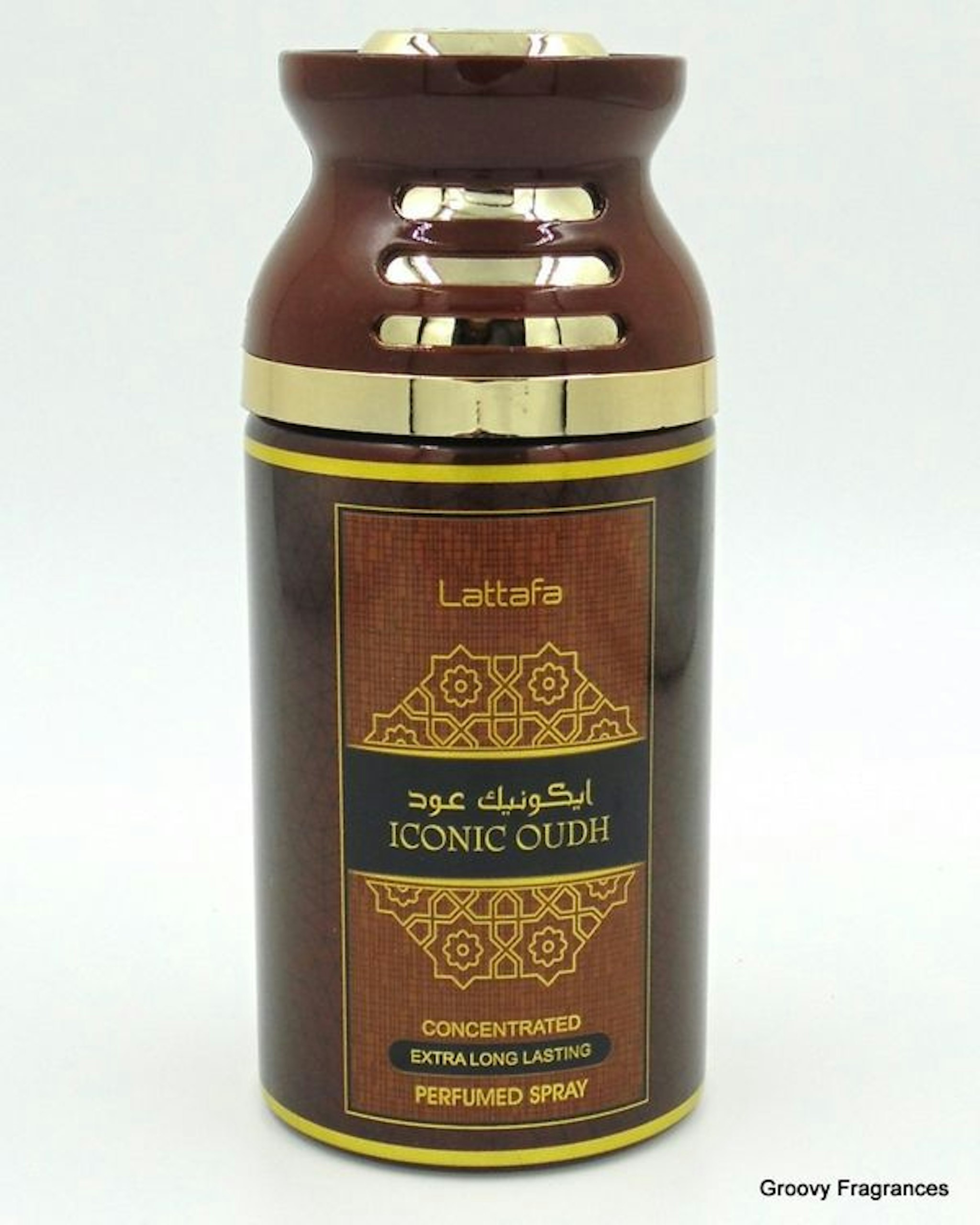  Lattafa ICONIC OUDH Long Lasting Perfumed Spray | Alcohol Free 250 ML 