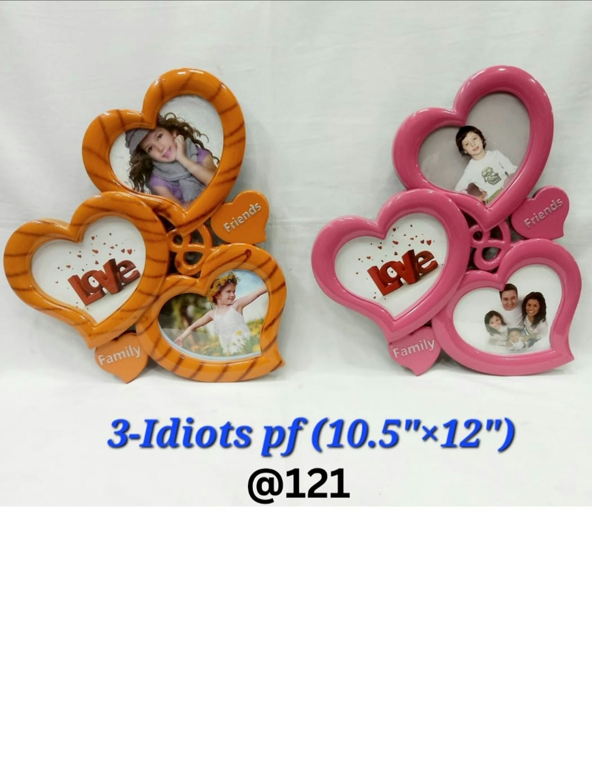 3 IDIOTS PLASTIC  PHOTO FRAME