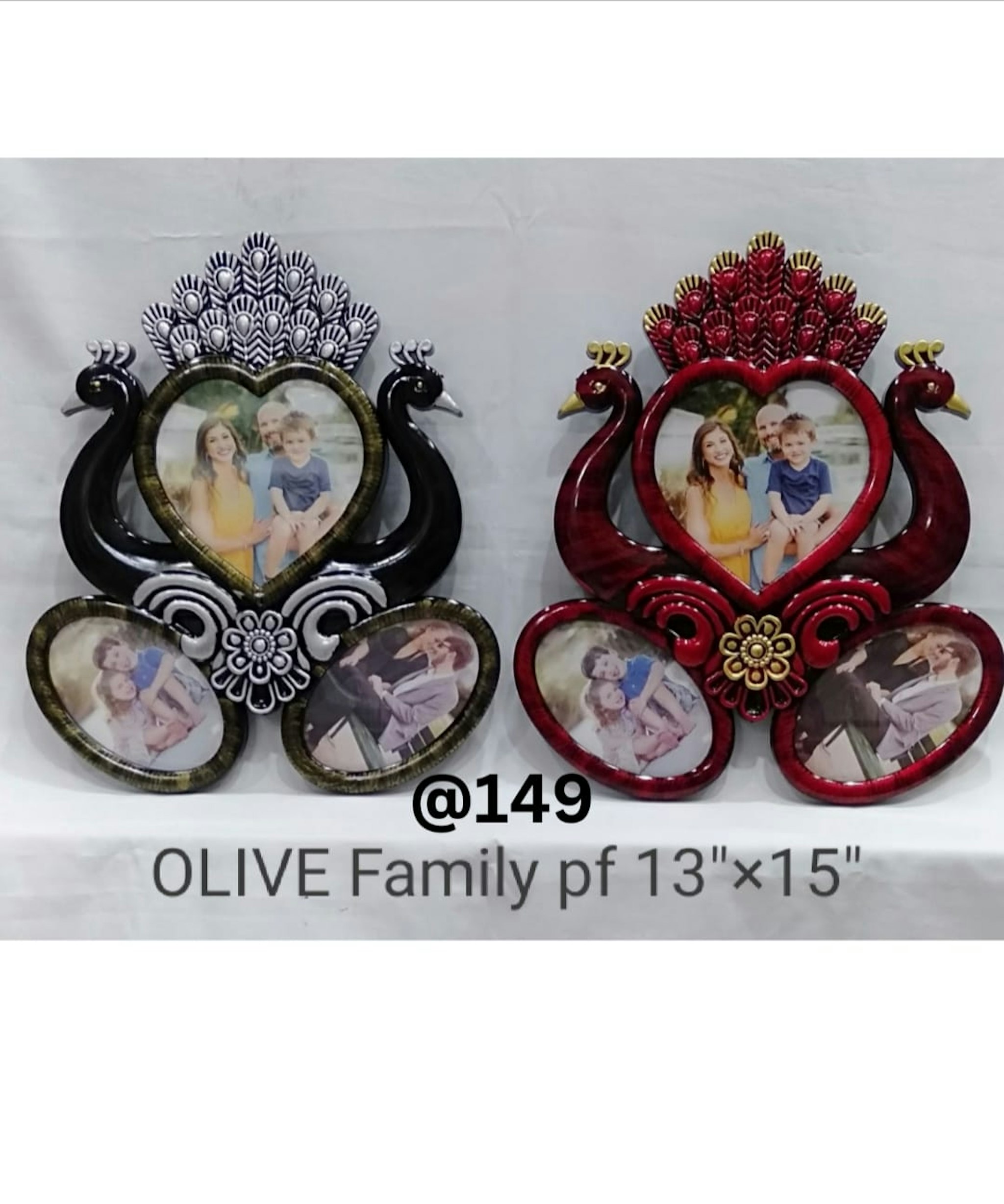 OLIVE FAMILY PLASTIC PHOTO FRAME 