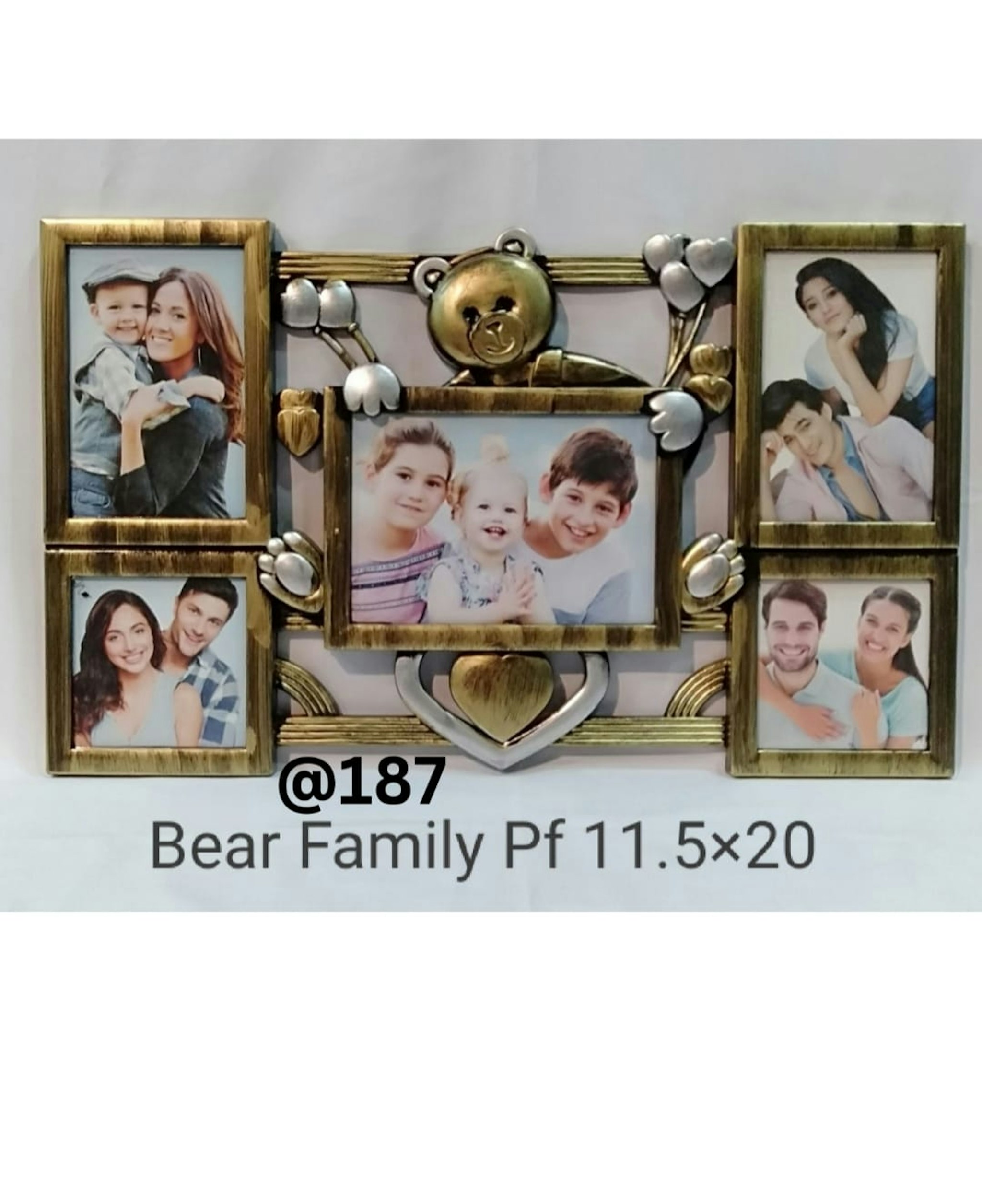 BEAR FAMILY PLASTIC PHOTO FRAME 