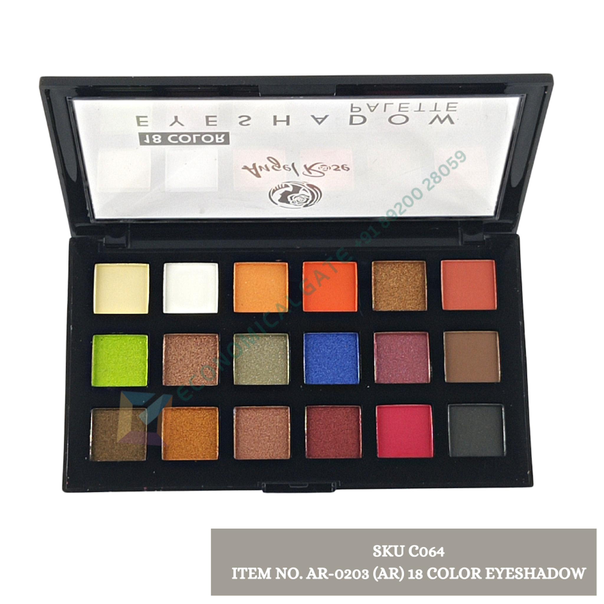 ANGEL ROSE AR-0203(AR) 18 COLOUR EYE SHADOW 