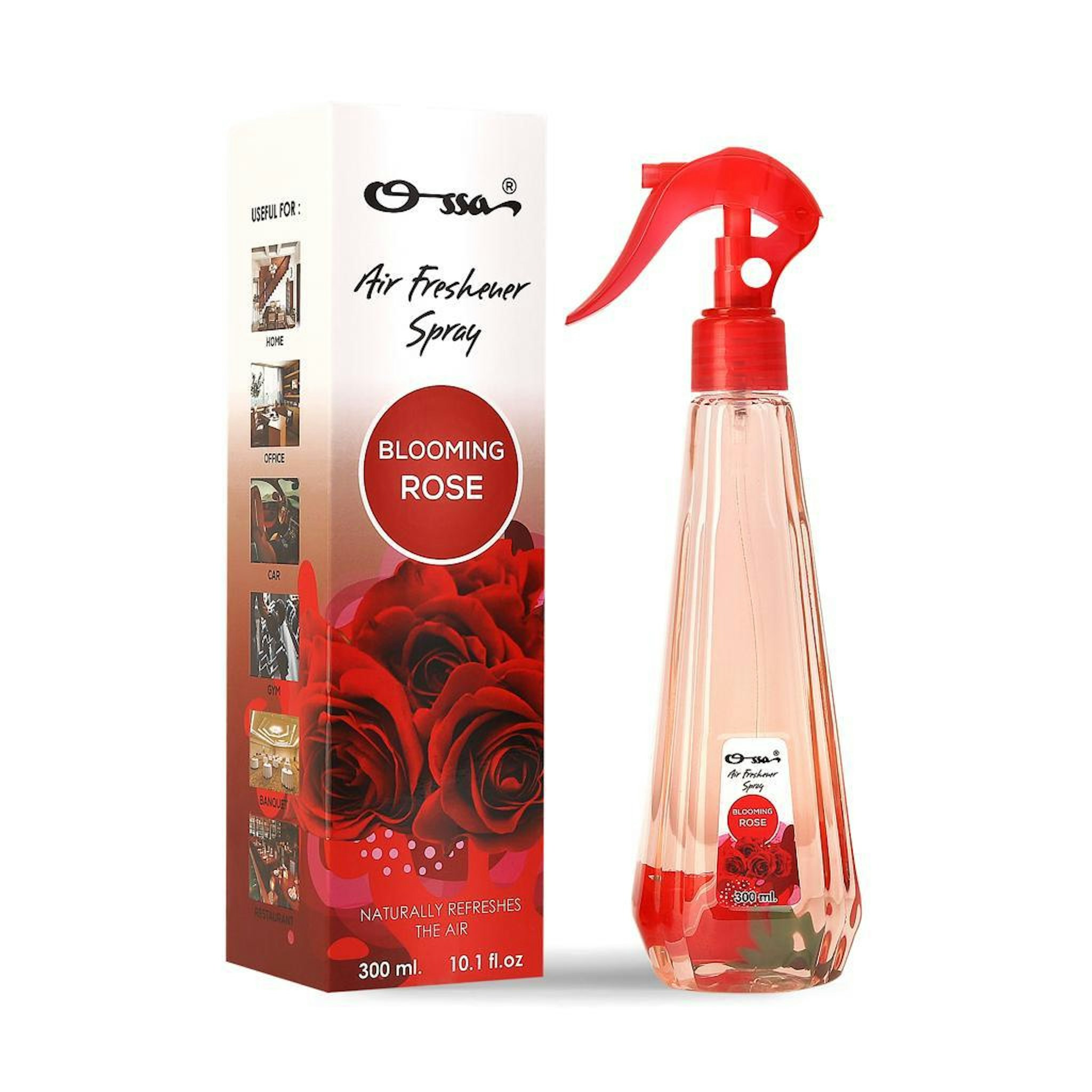 OSSA BLOOMING ROSE AIR FRESHENER SPRAY 300 ML 