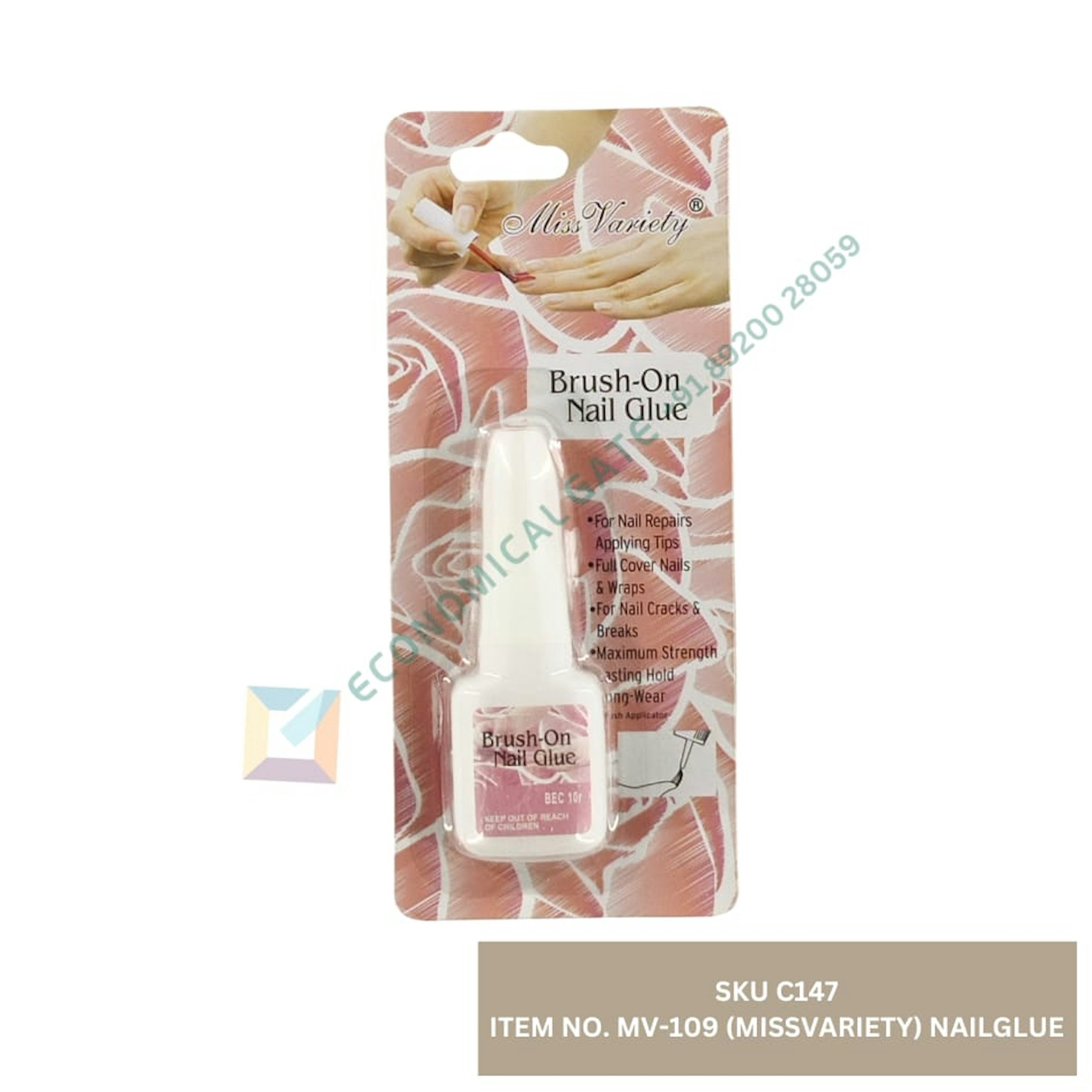 MV109- (MISS VERIETY) NAIL GLUE  12 PC BOX  