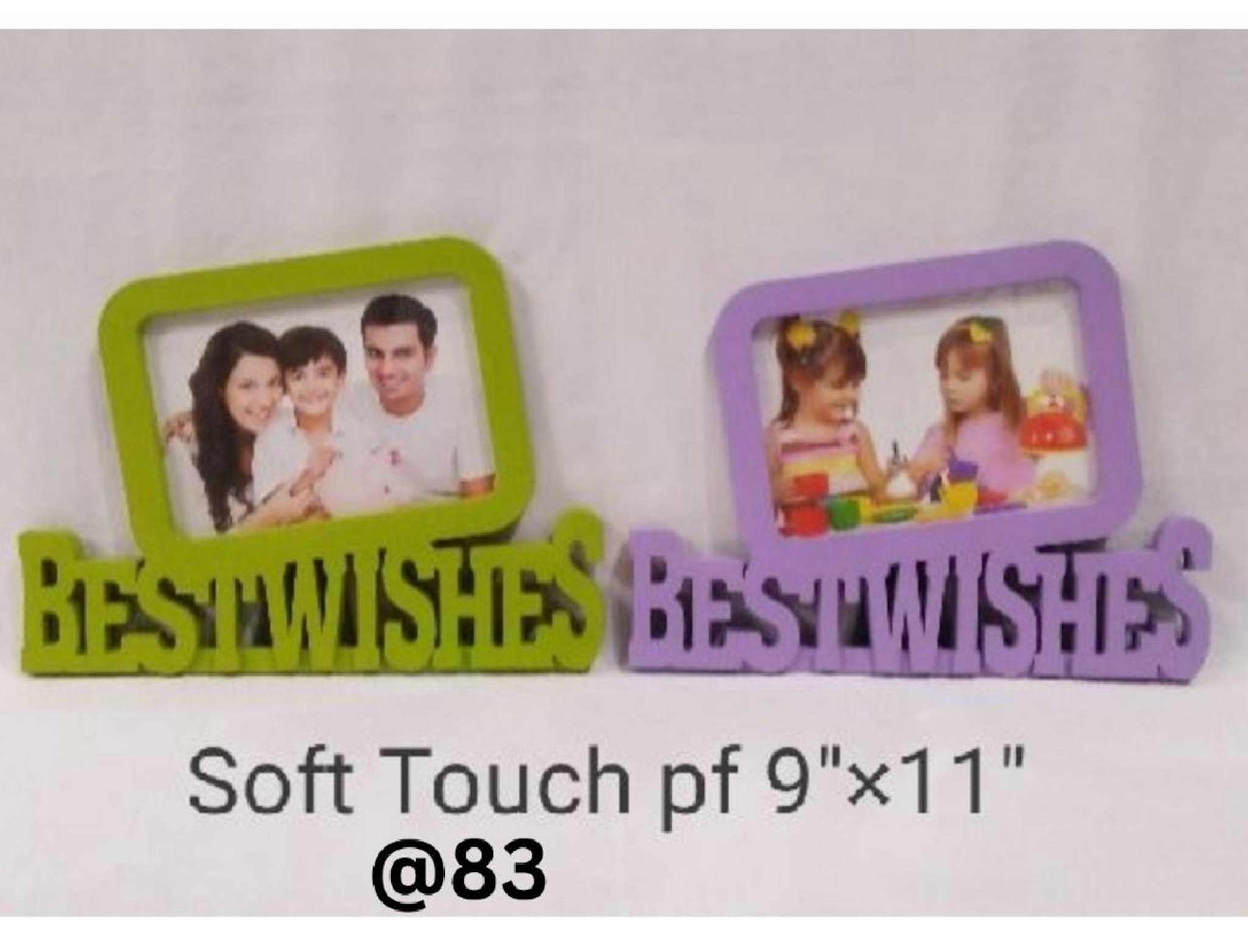 SOFT TOUCH PLASTIC PHOTO FRAME 