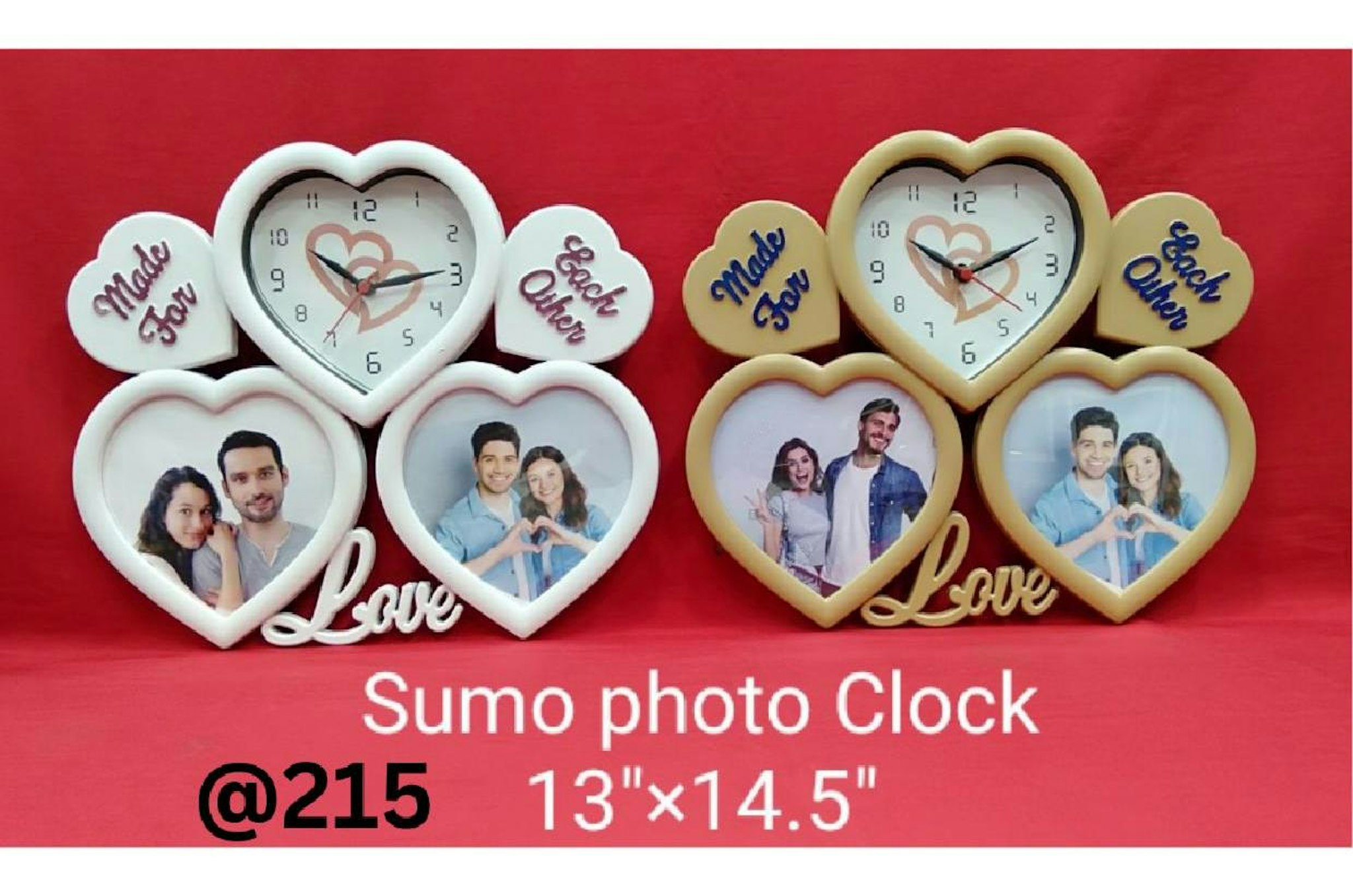 SUMO CLOCK PLASTIC PHOTO FRAME 