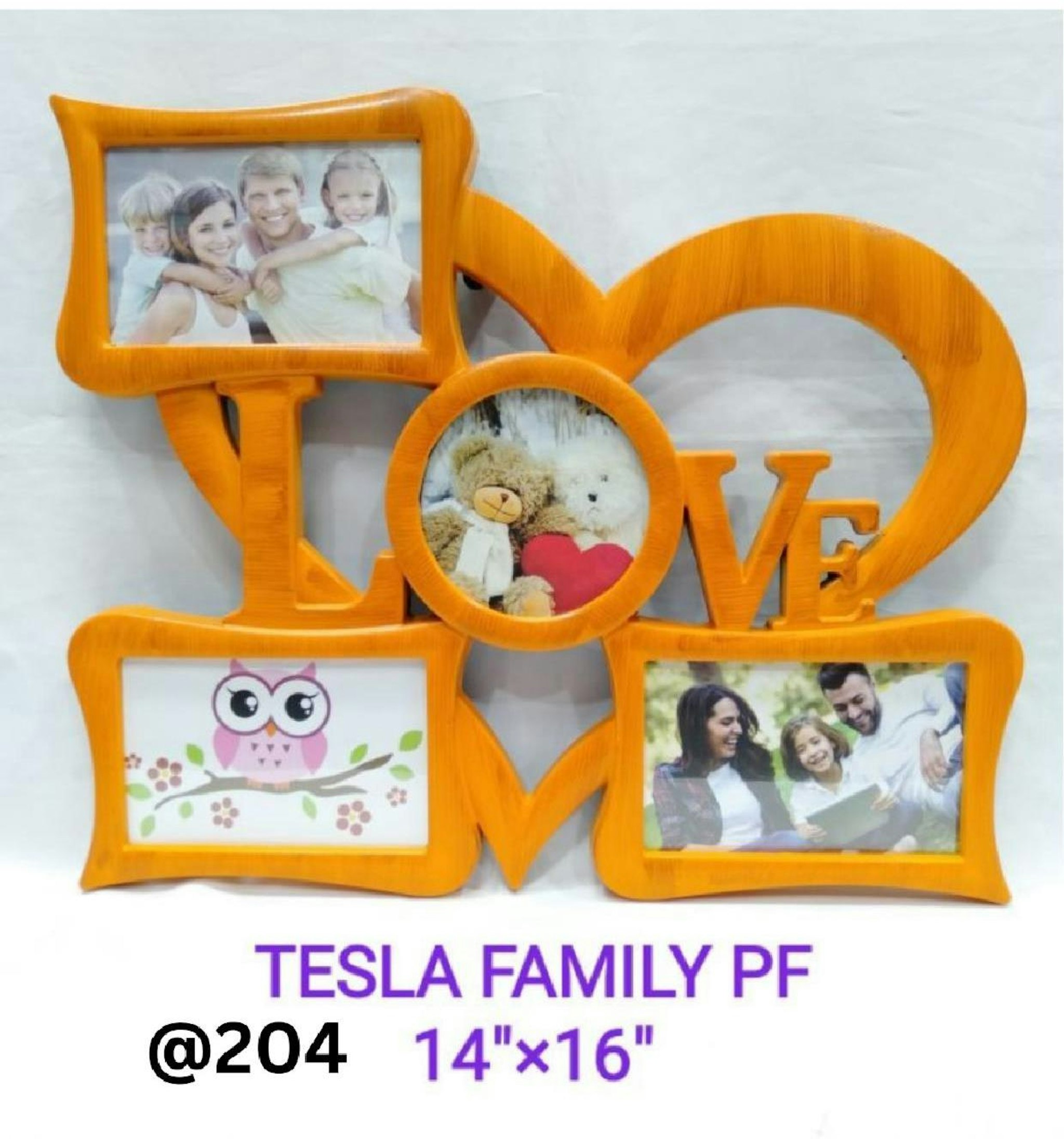 TESLA FAMILY PLASTIC PHOTO FRAME 