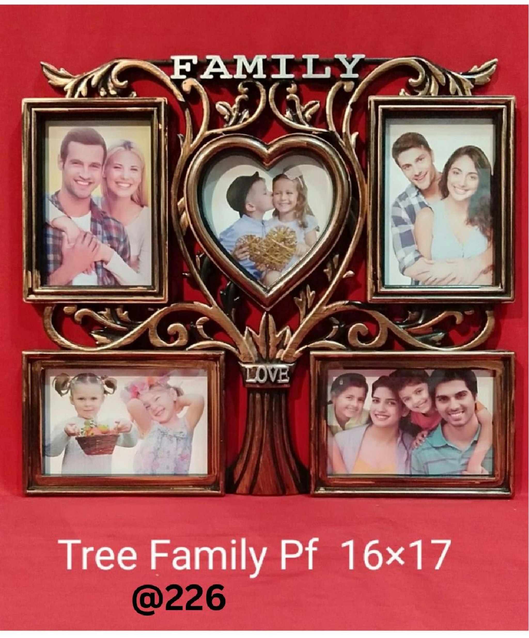 TREE FAMILY PLASTIC PHOTO FRAME 