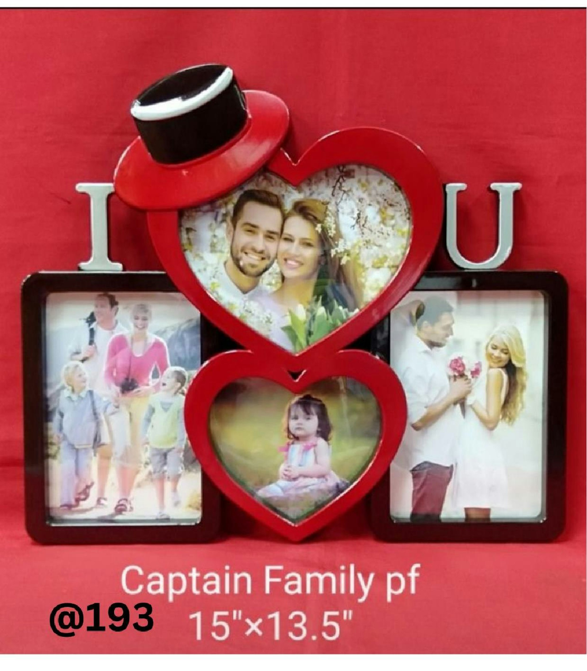 CAPTAIN FAMILY PLASTIC PHOTO FRAME 