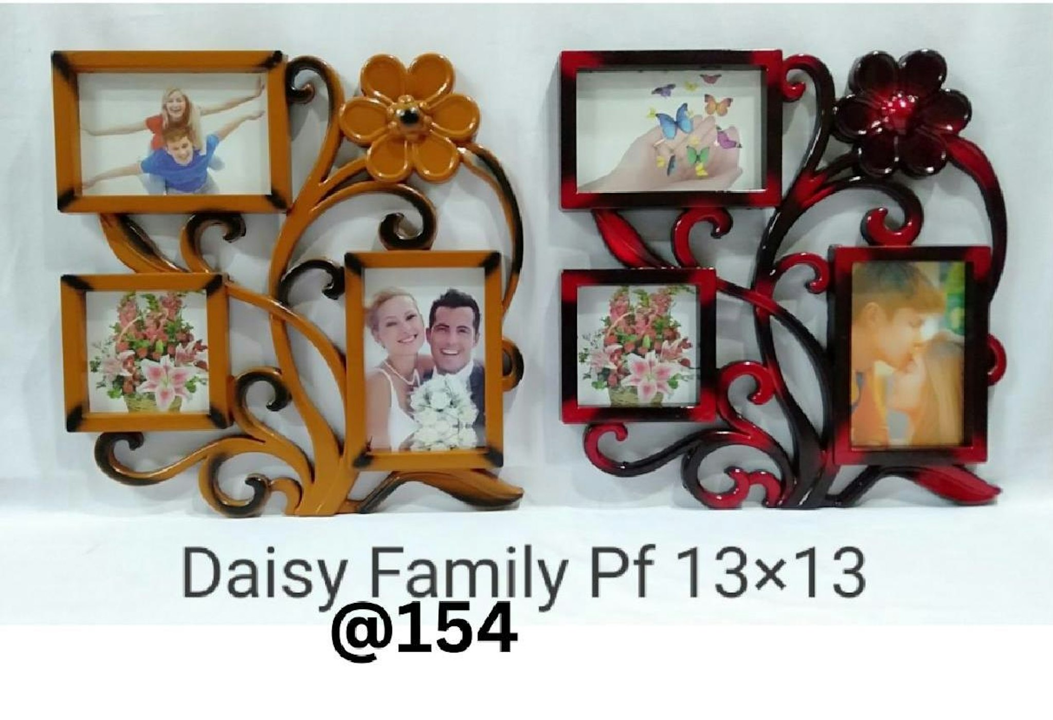 DAISY FAMILY PLASTIC PHOTO FRAME 