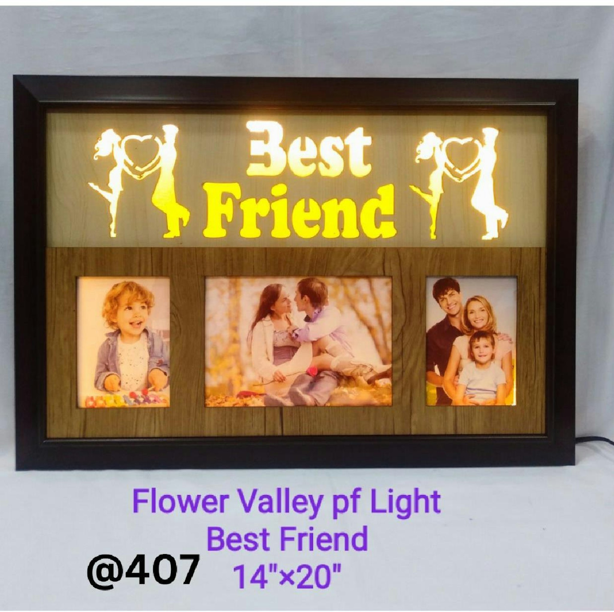 FLOWER VALLEY LIGHT PHOTO FRAME 