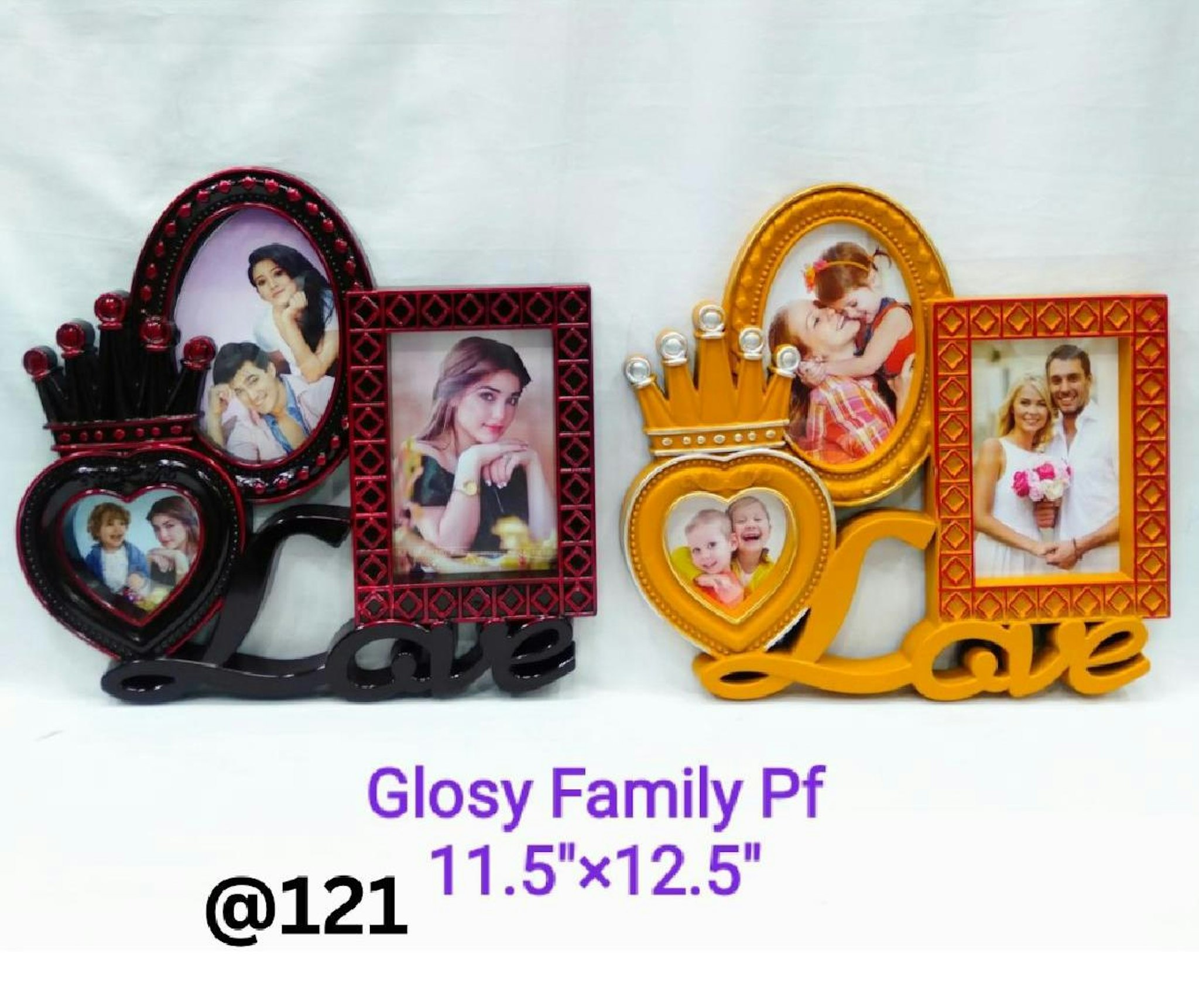 GLOSY FAMILY PLASTIC PHOTO FRAME 