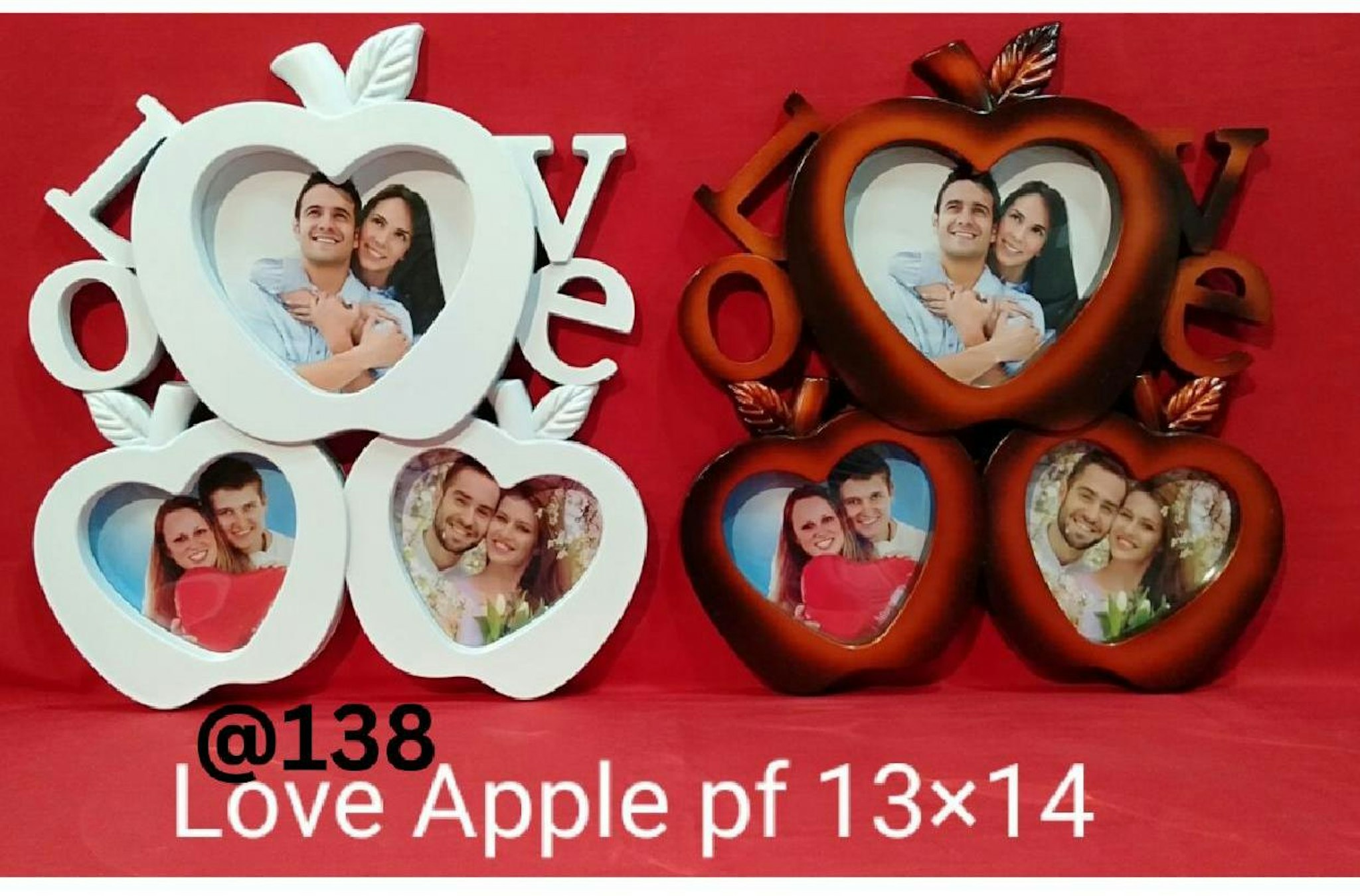 LOVE APPLE PLASTIC PHOTO FRAME 