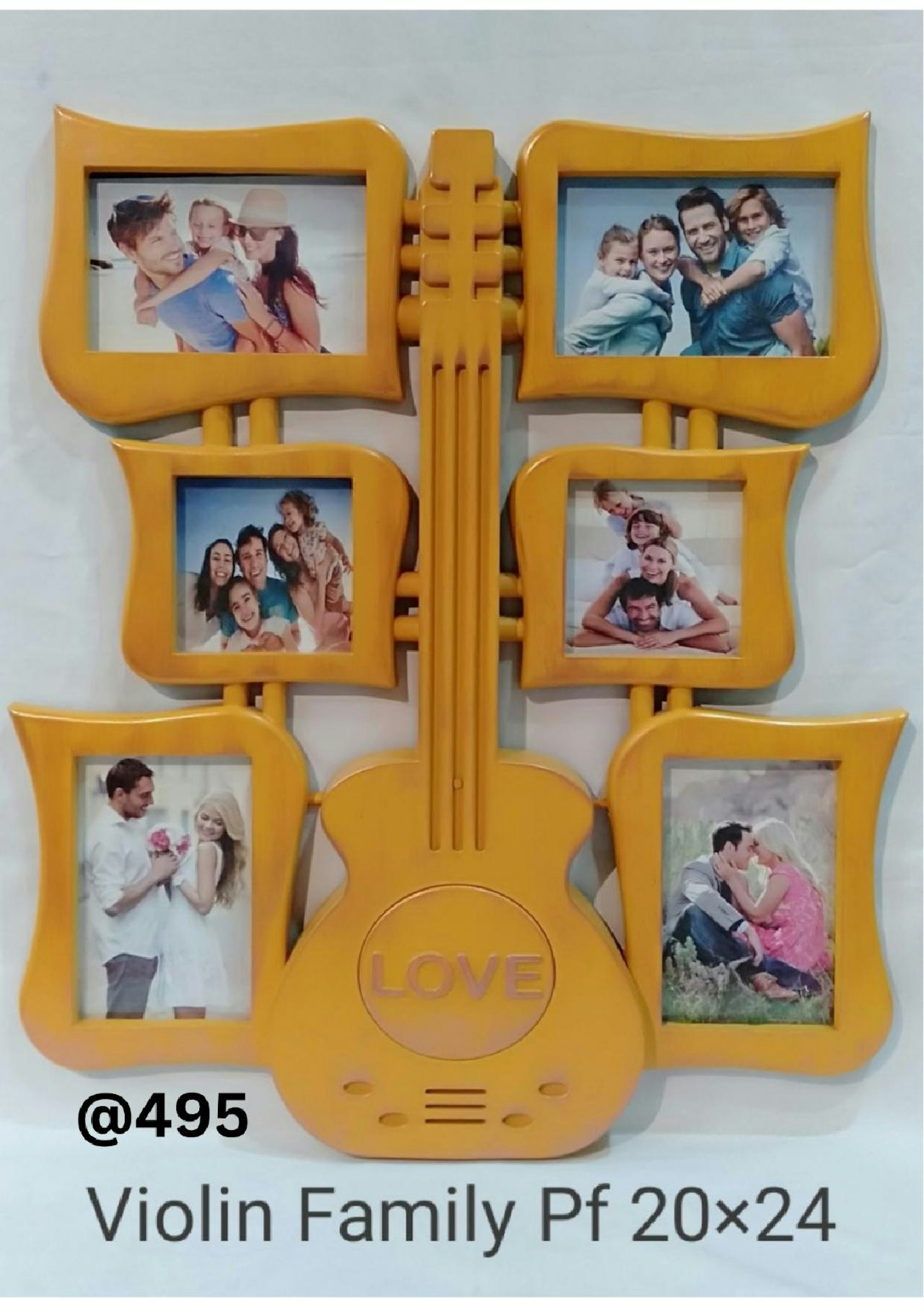 VIOLIN FAMILY PLASTIC PHOTO FRAME 