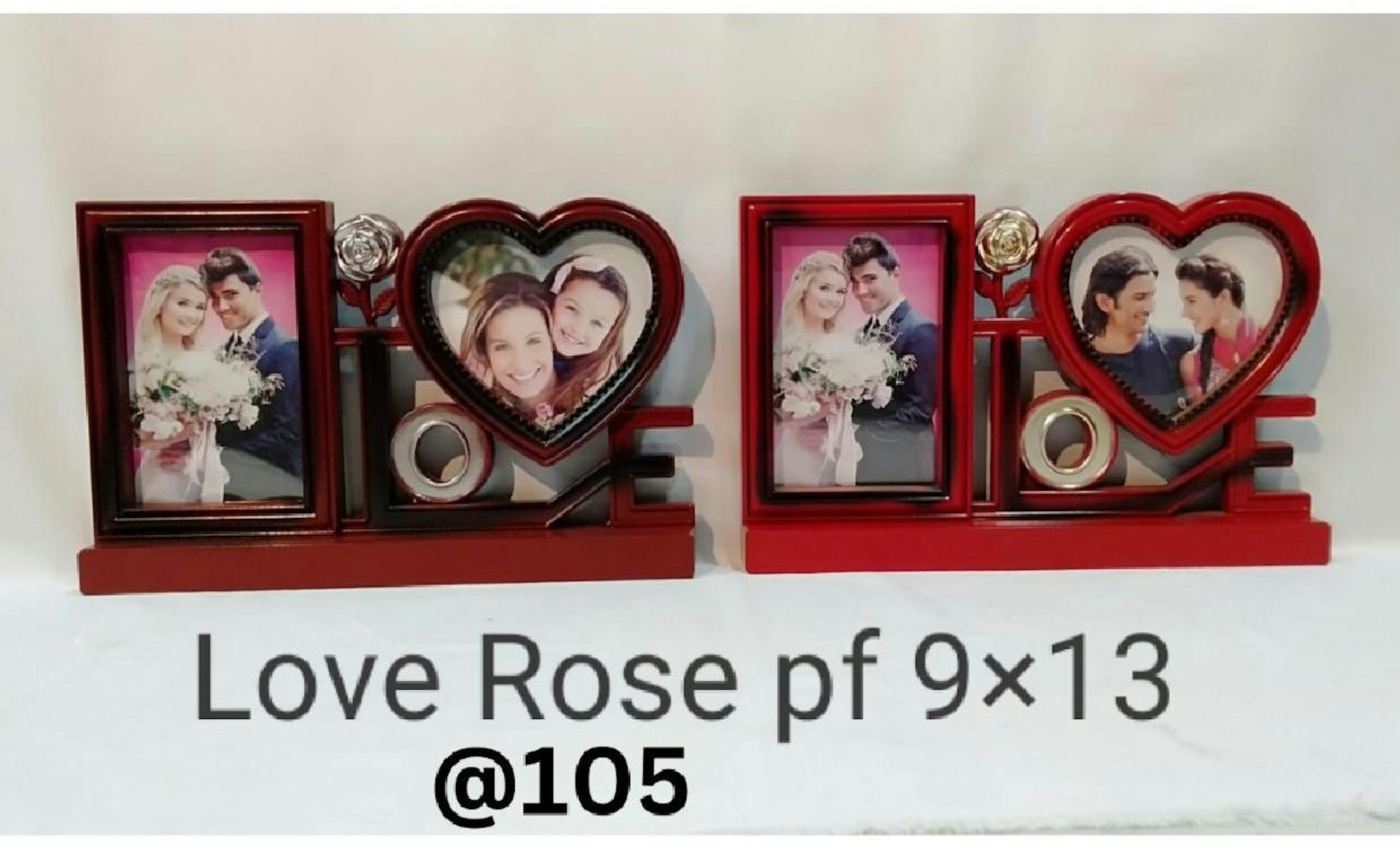 LOVE ROSE PLASTIC PHOTO FRAME 