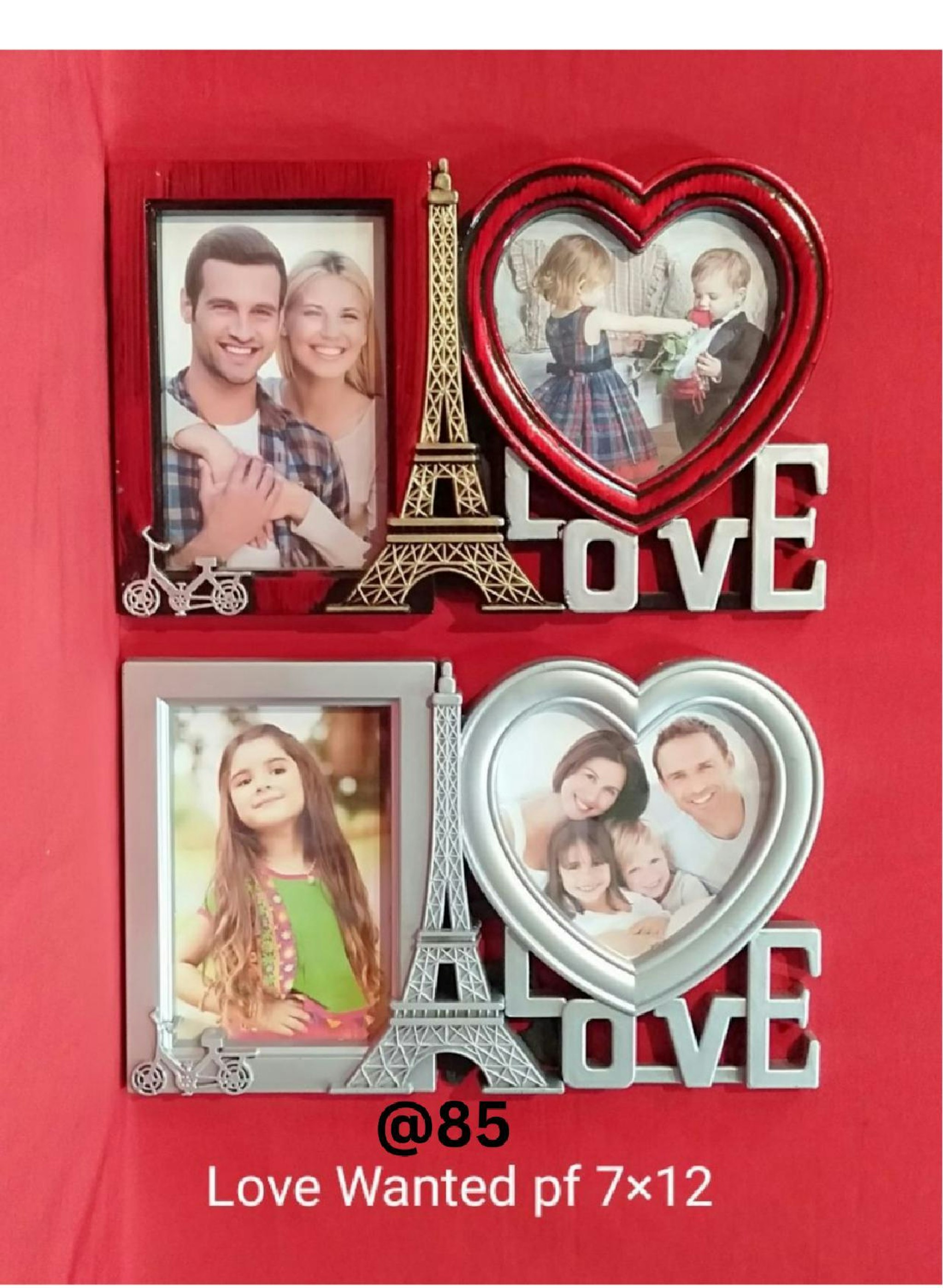 LOVE WANTED PLASTIC PHOTO FRAME 