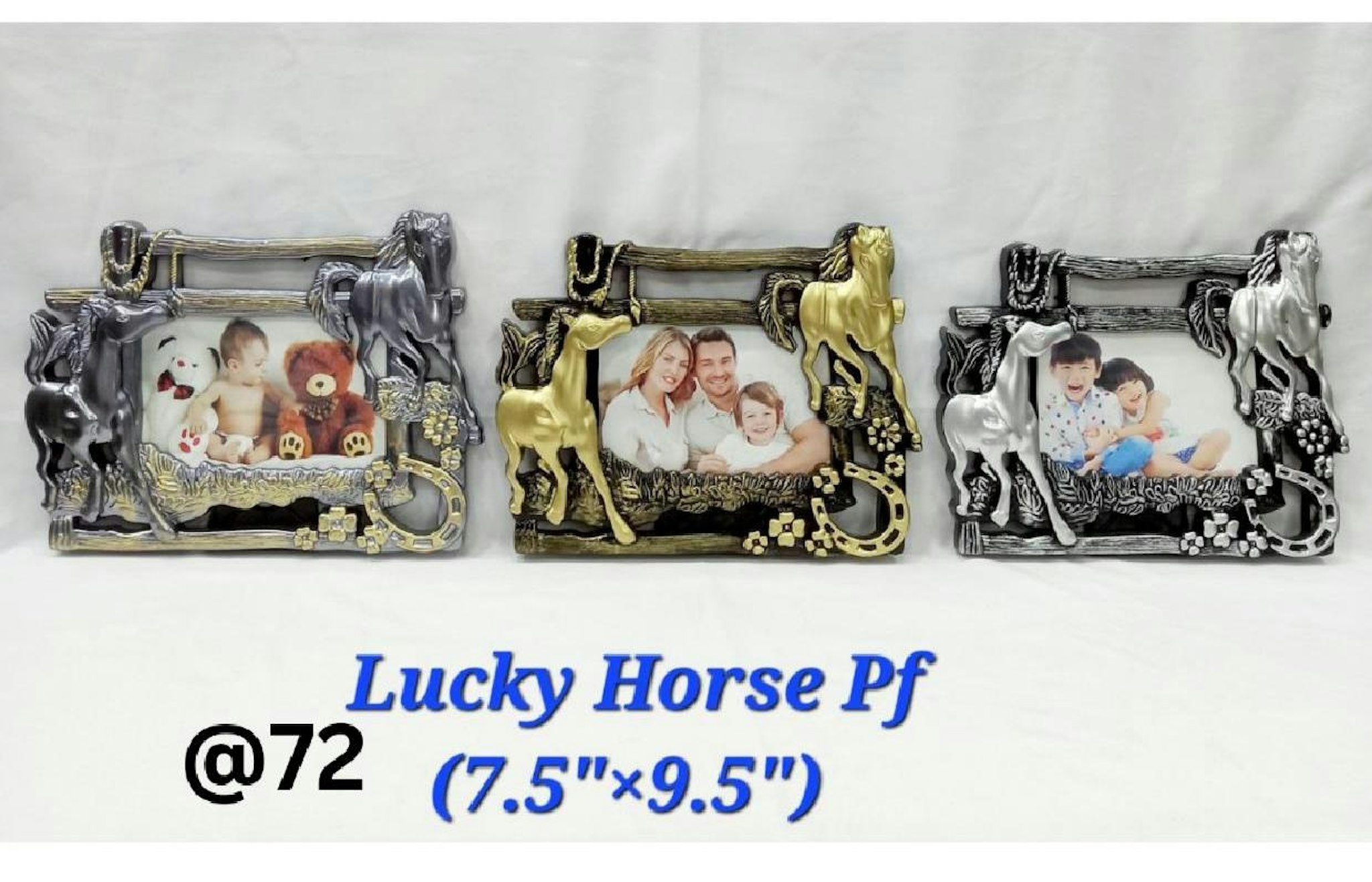 LUCKY HOURSE PLASTIC PHOTO FRAME 