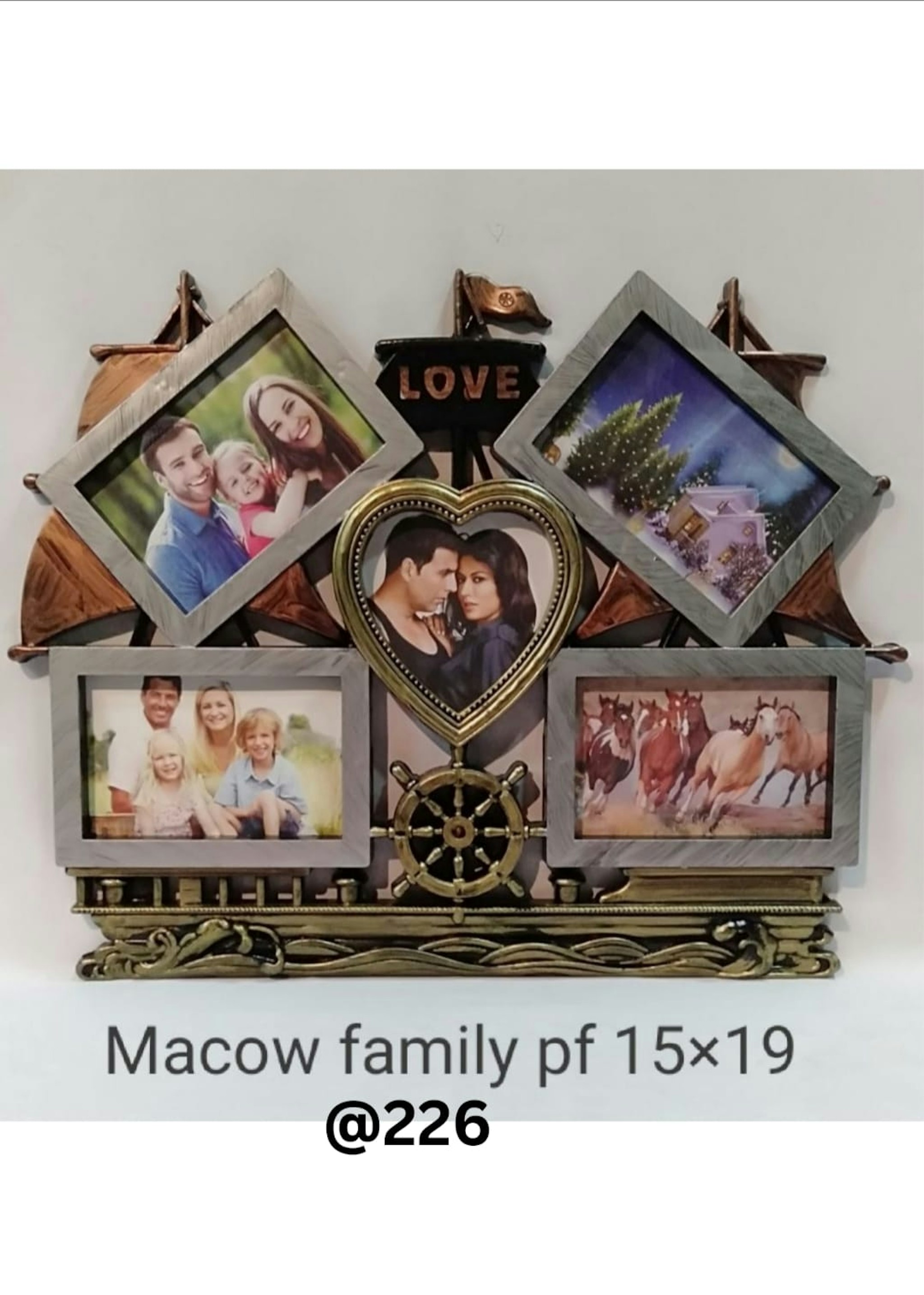 MACOW  FAMILY PLASTIC PHOTO FRAME 