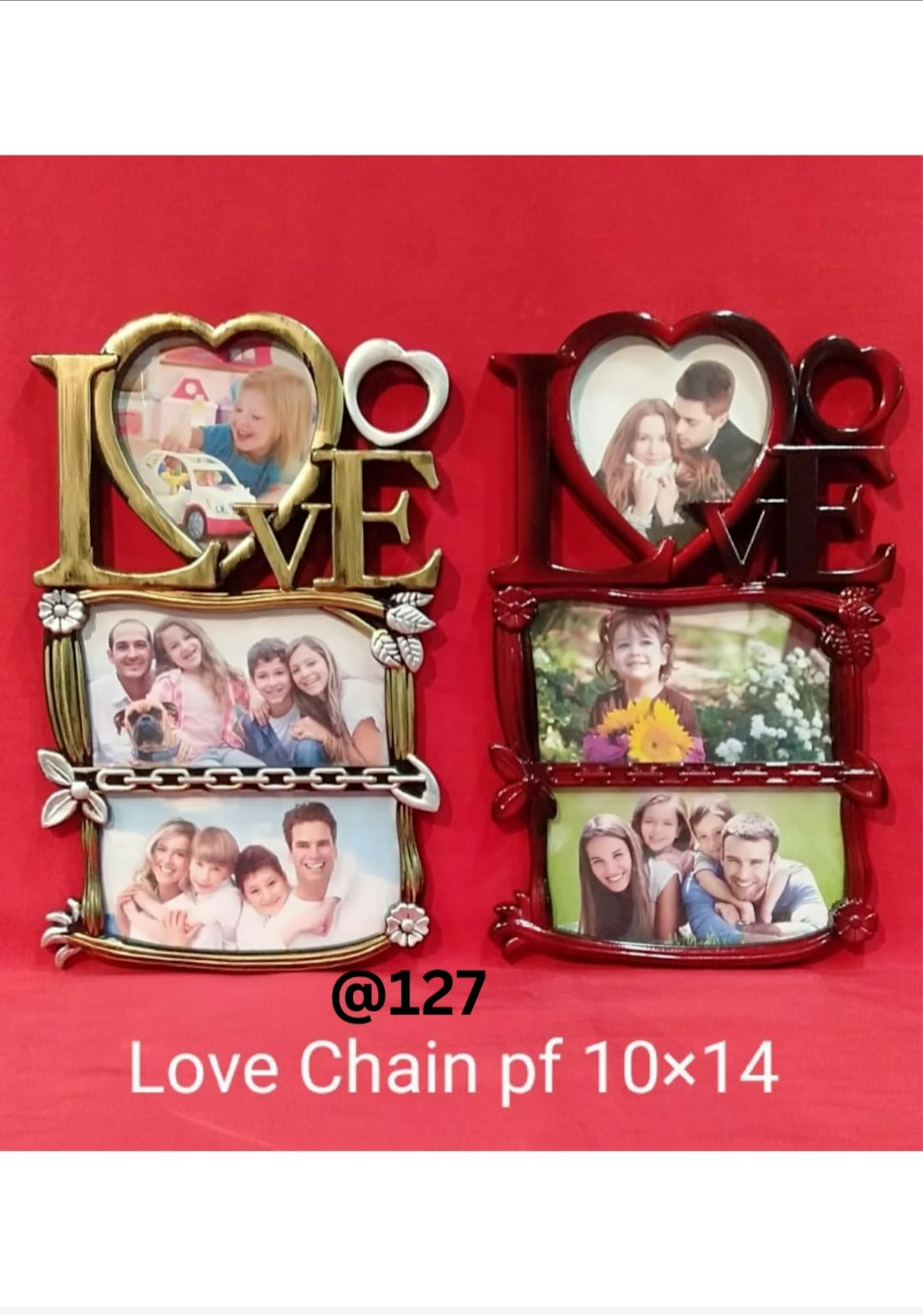 LOVE CHAIN PLASTIC PHOTO FRAME 