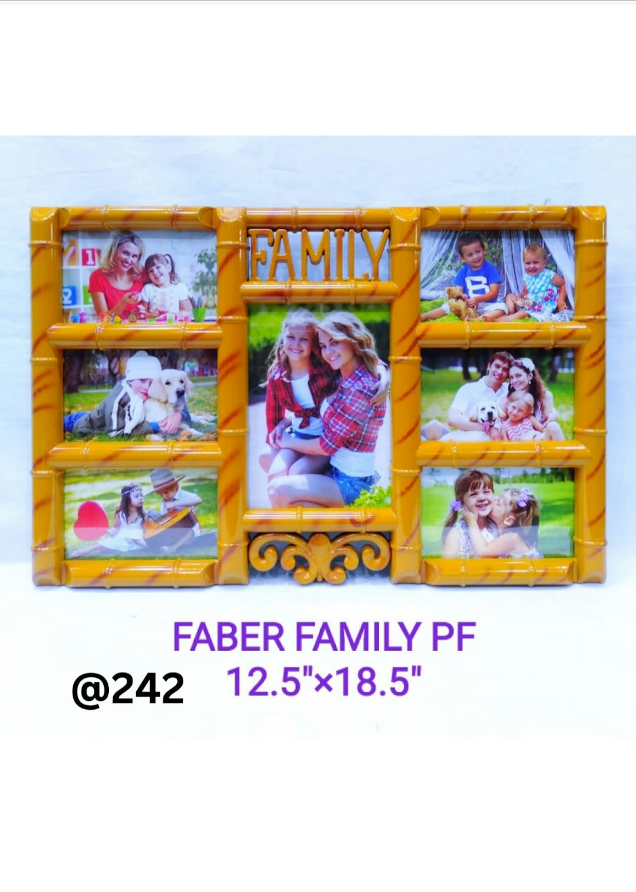 FABER FAMILY PLASTIC PHOTO FRAME 