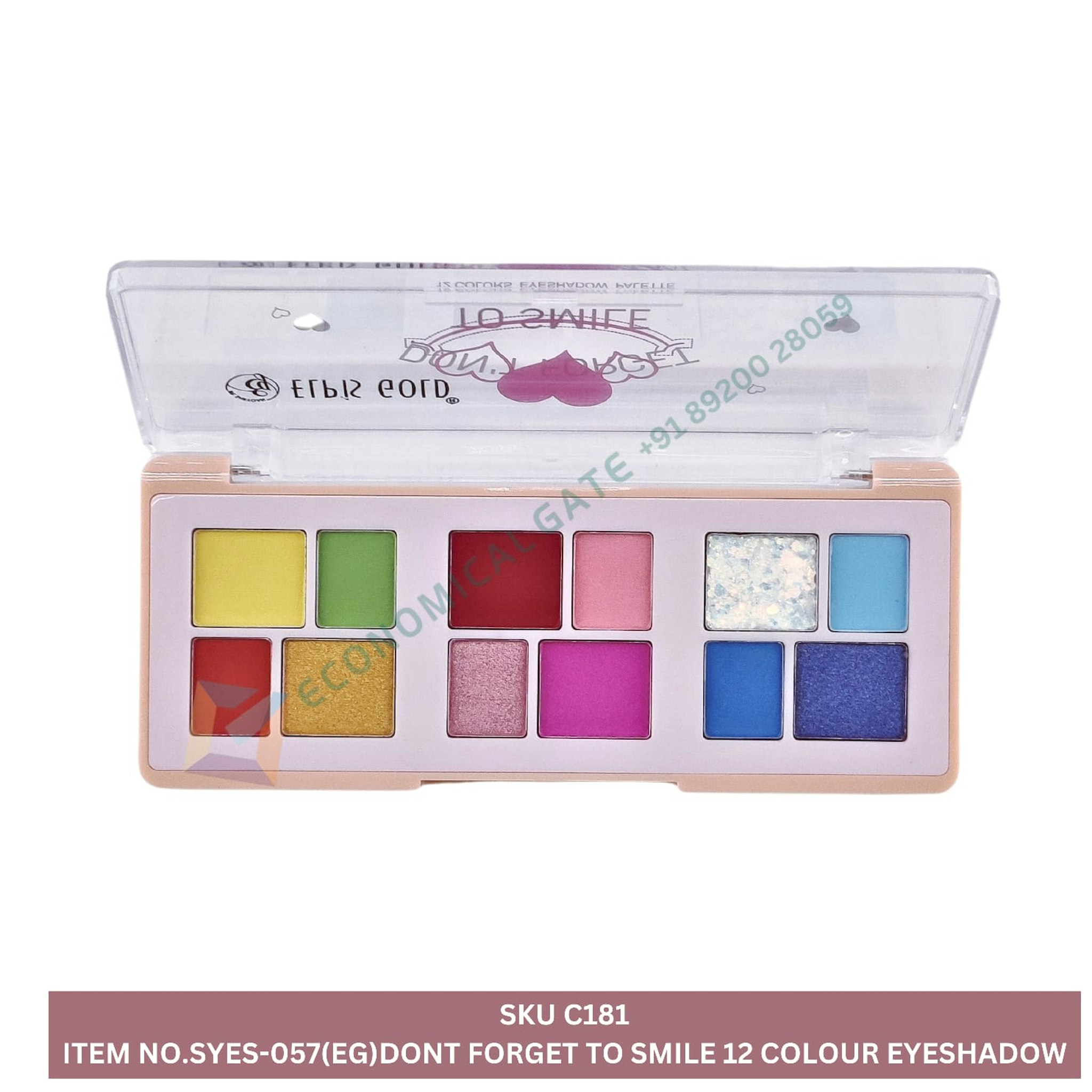 SYES-057(EG) DONT FORGET TO SMILE 12 COLOUR EYE SHADOW 