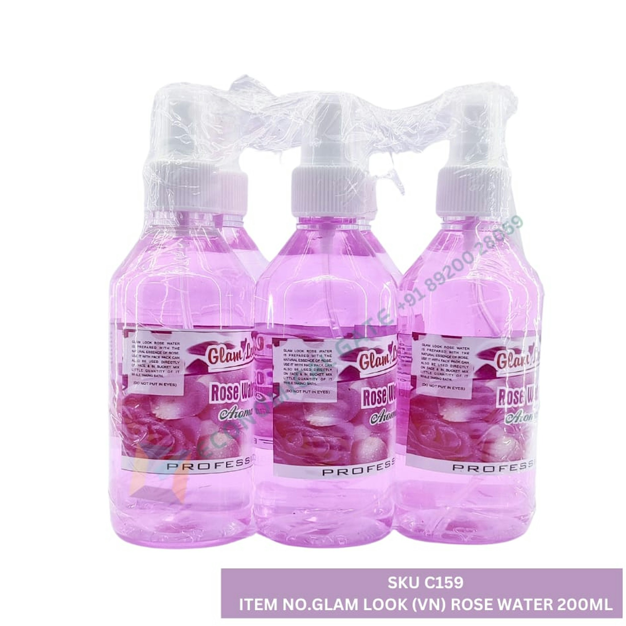 GLAM LOOK (VN) ROSE WATER 100 ML   6 PC 