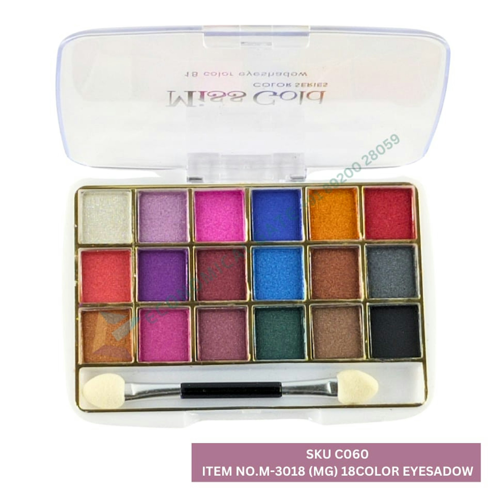 M-3018 (MG) 18 COLOUR EYE SHADOW 