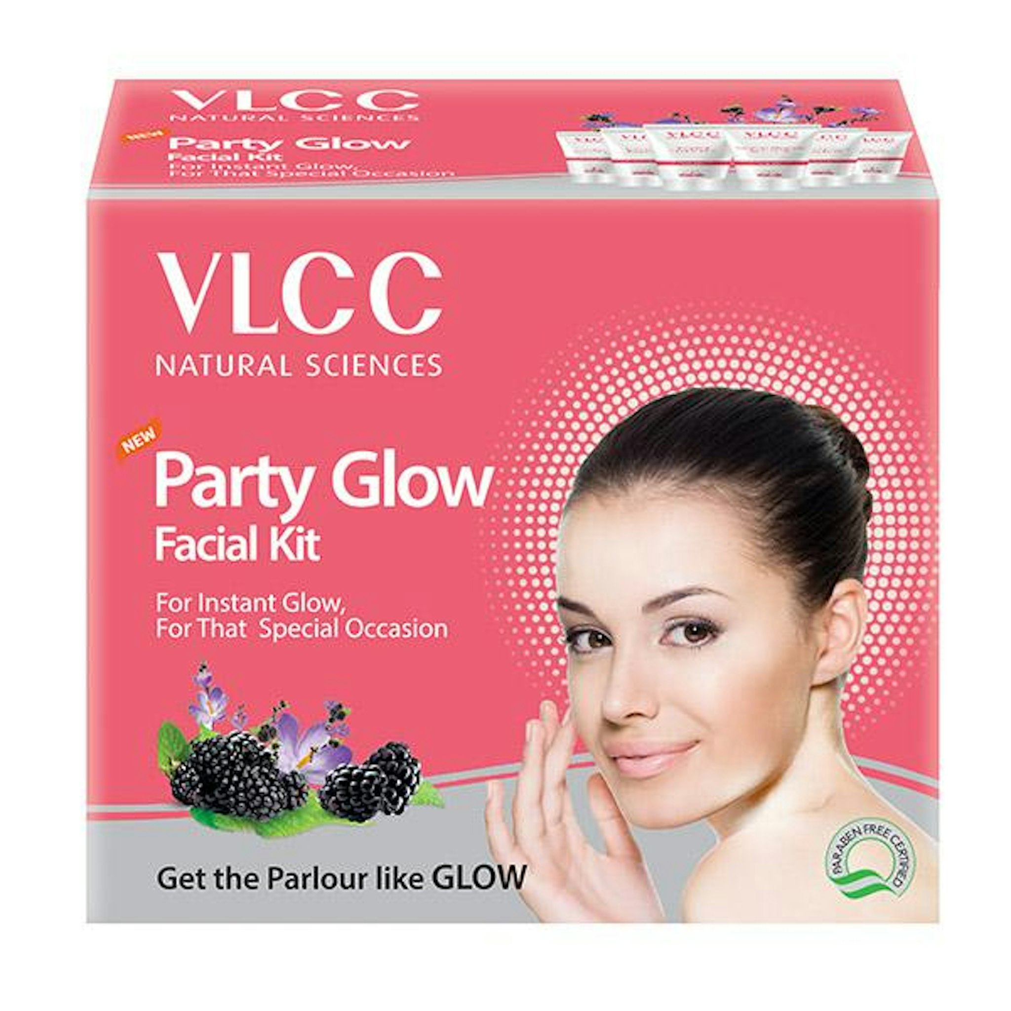 VLCC PARTY GLOW FACIAL KIT 60 GM   MRP  315