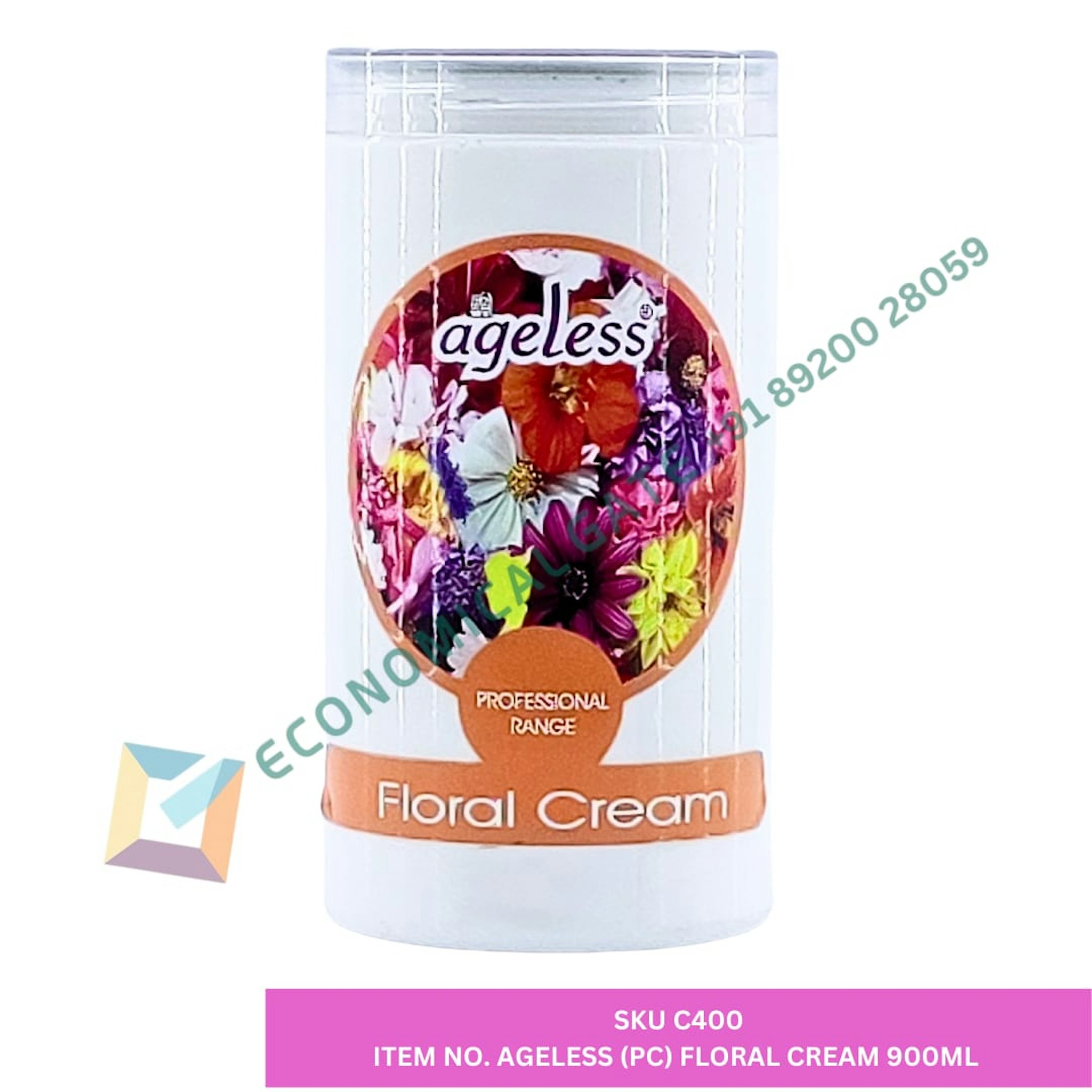 AGE LESS (PC) FLORAL CREAM 900 ML 