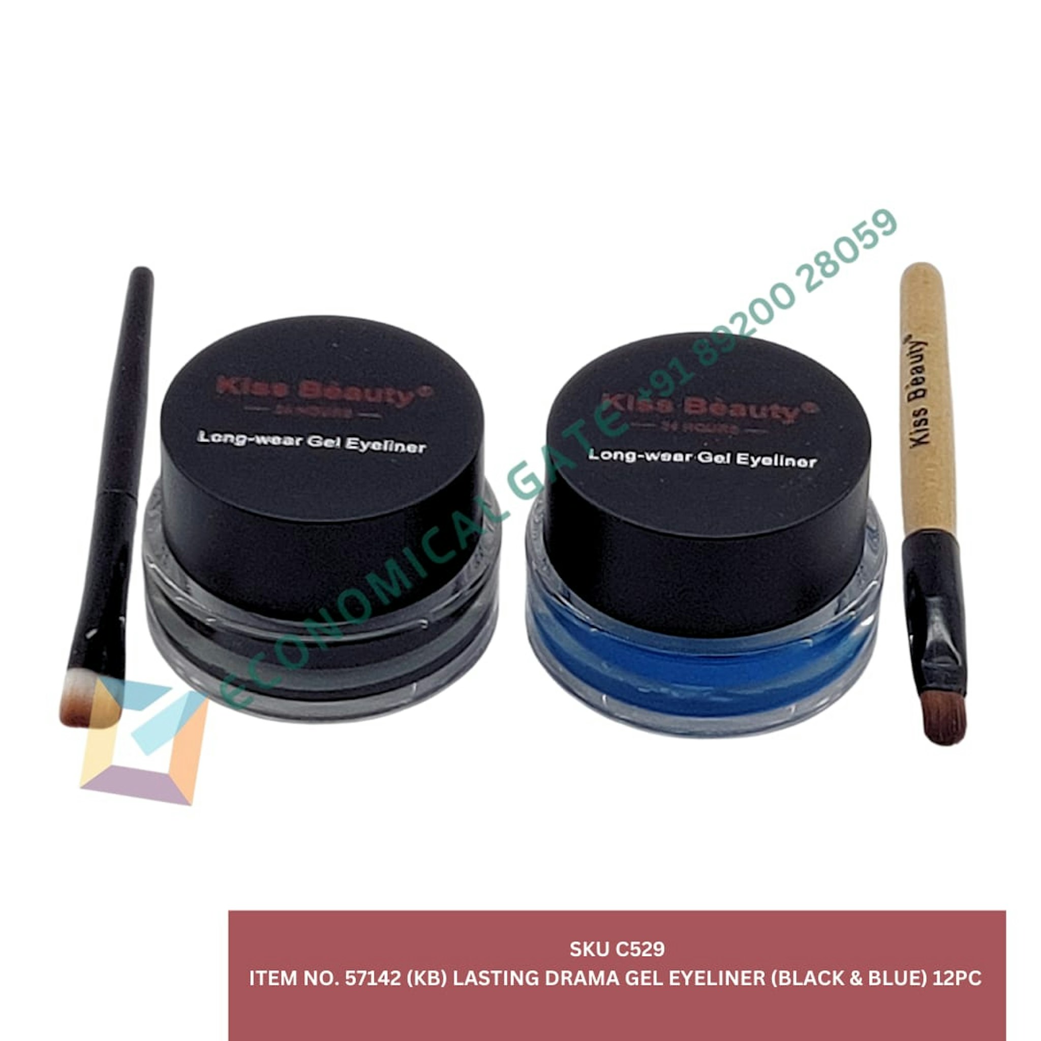 57142 (KB) LASTING DRAMA GEL EYE LINER (BLACK & BLUE )